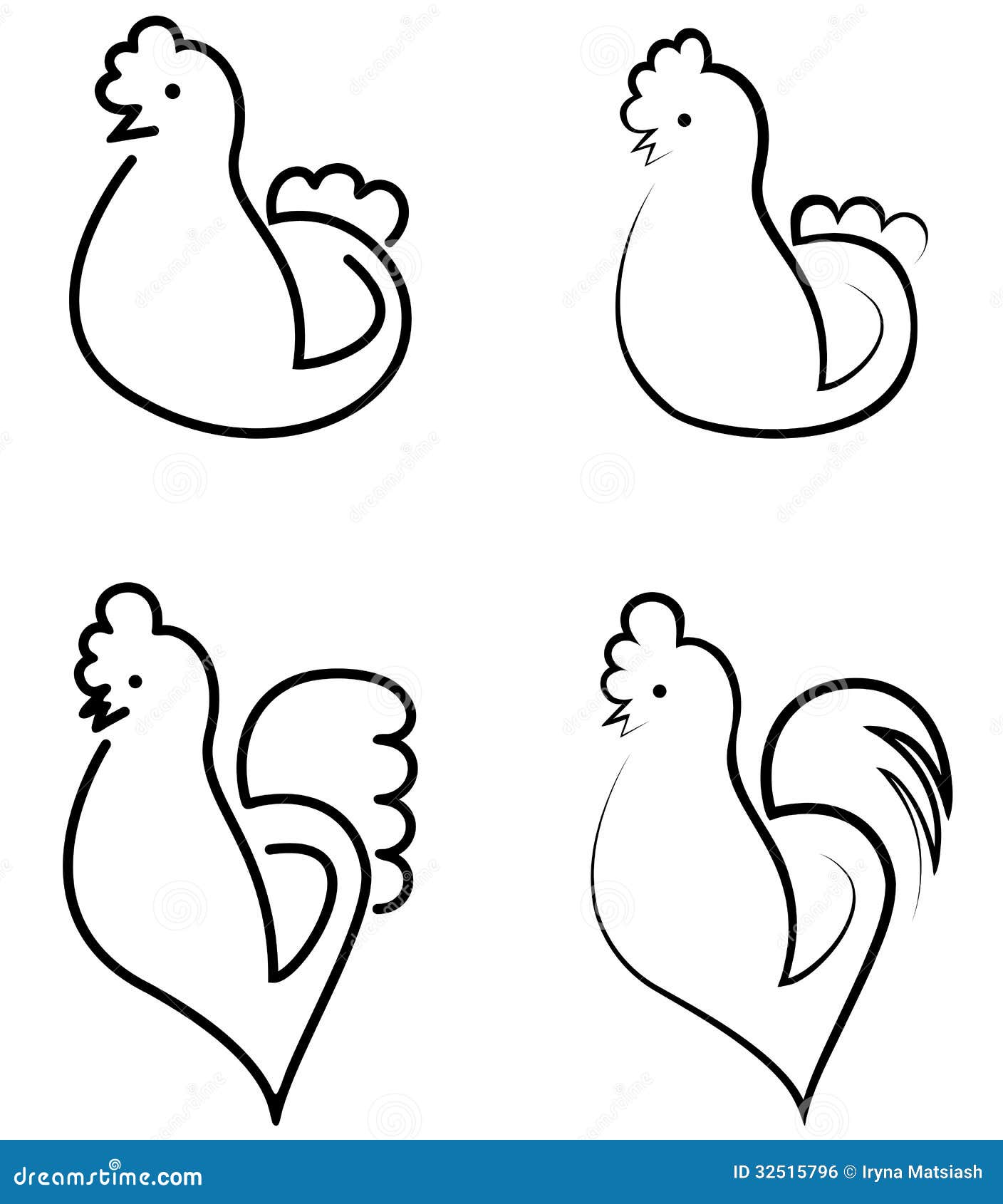 Курица стилизация