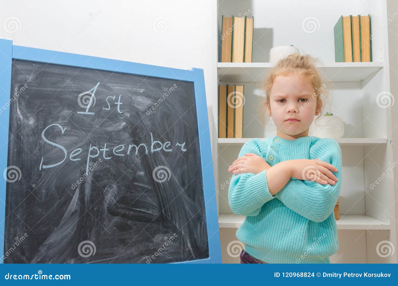 The first of september. 1 Of September upset children. At the first of September.