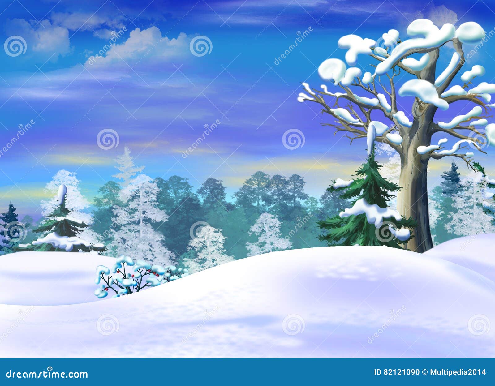 Сугробы в расчистке леса зимы Иллюстрация штока - иллюстрации насчитывающей  сугроб, снежок: 82121090