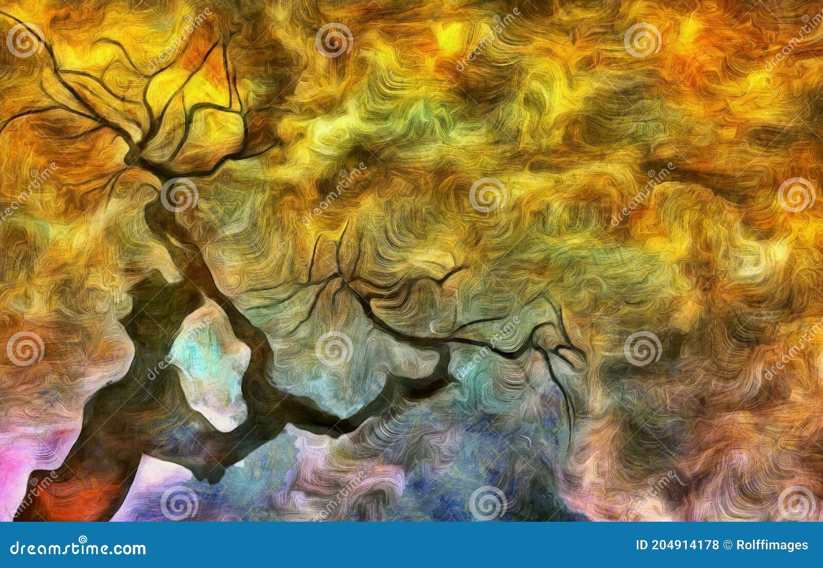 Сухая картина абстрактных деревьев Иллюстрация штока - иллюстрации  насчитывающей картина, весьма: 204914178