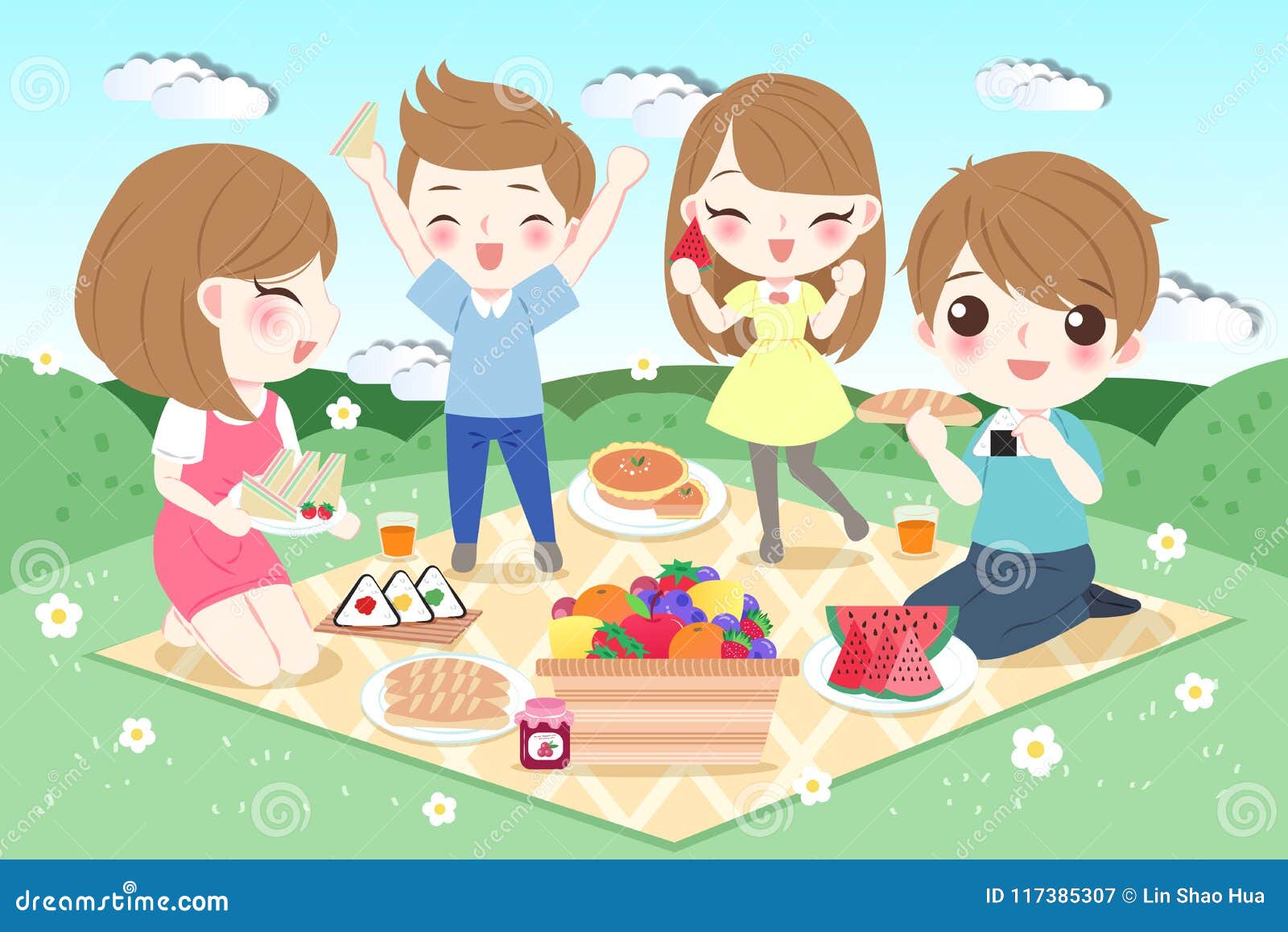 Picnic picture for kids