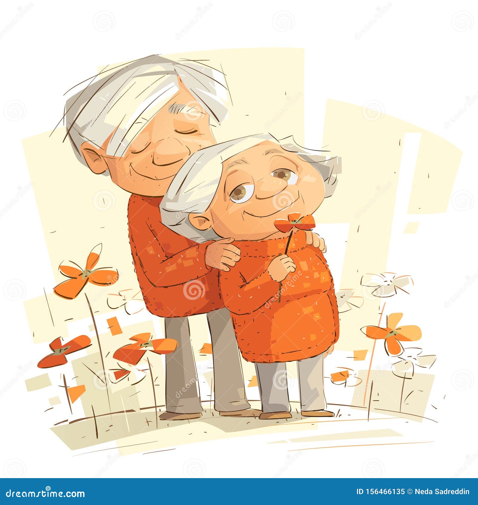Счастье без возраста. Счастливые старики иллюстрации. Старость рисунок. Пожилые люди иллюстрация. Рисунок на день пожилых.