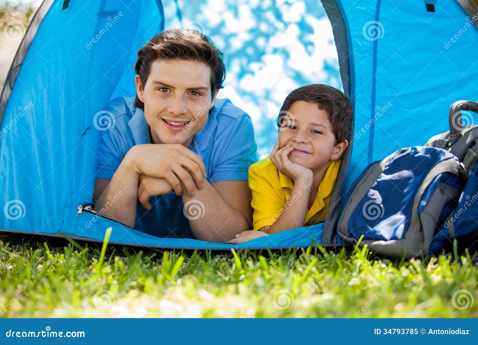 Camping with dad