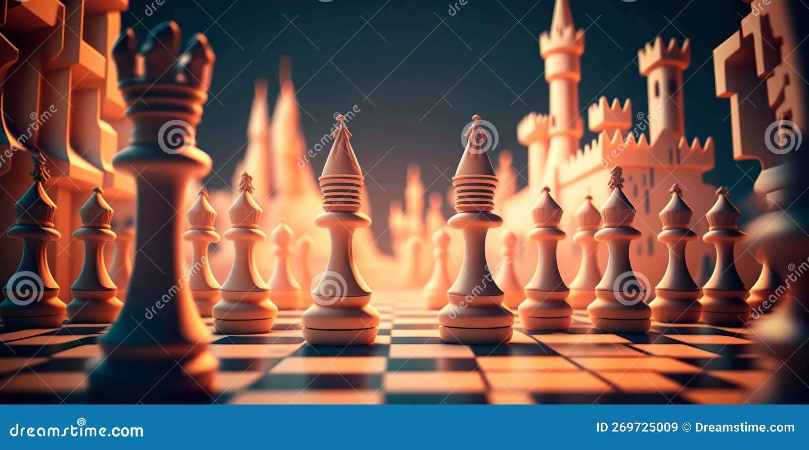 Leadership Concept The King Chess Piece With Chess Others Nearby From  Floating Board Game Concept Of Business Ideas And Competition And Strategy  Plan Success Meaning Stock Photo - Download Image Now - iStock