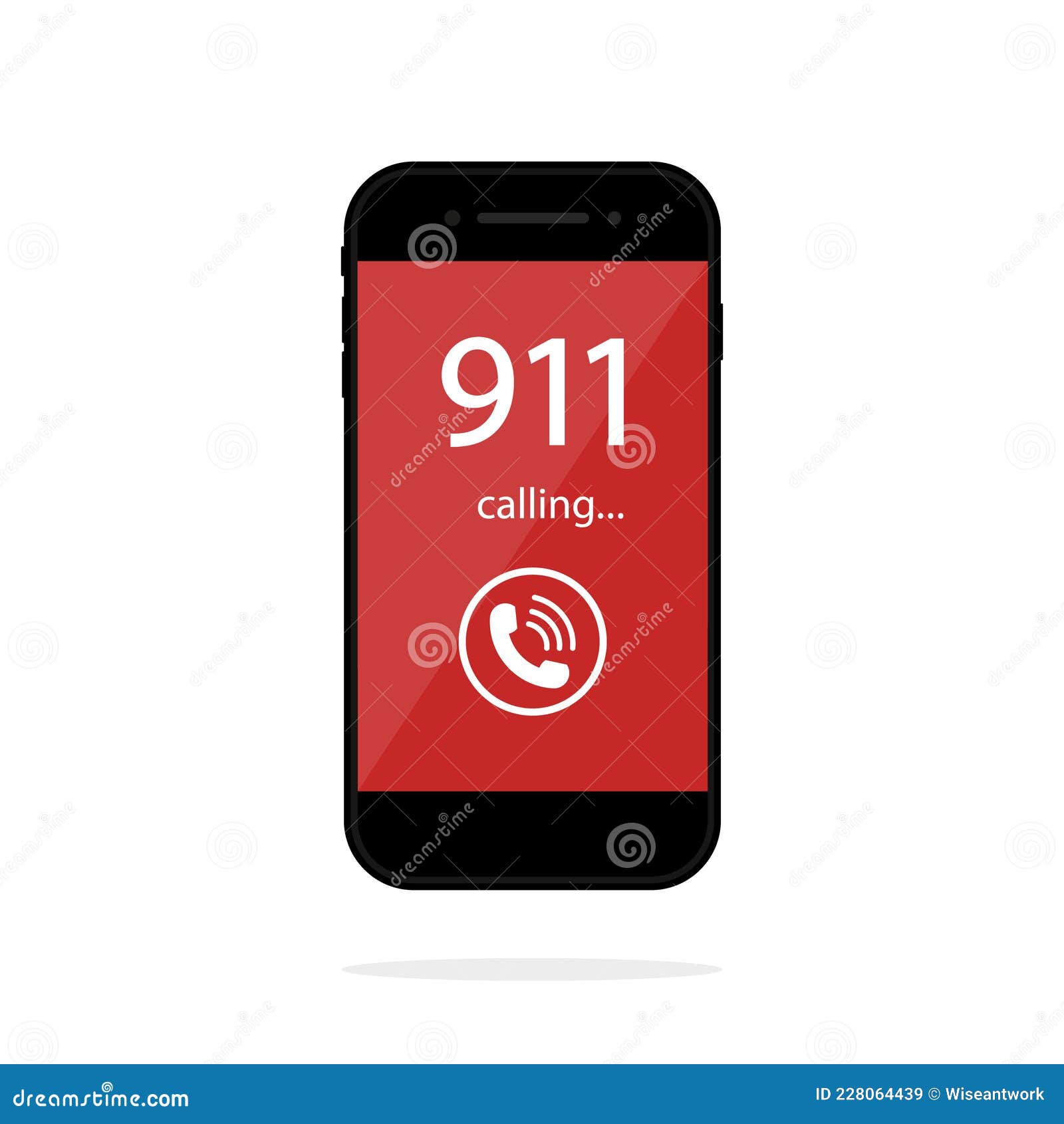 Телефон 911. экстренный номер на экране смартфона. значок полиции и помощи.  оповещение о пожаре и опасности. концепция Иллюстрация вектора -  иллюстрации насчитывающей аппликатора, контакт: 228064439