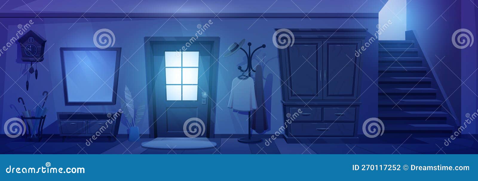 Аниме фон коридор дома