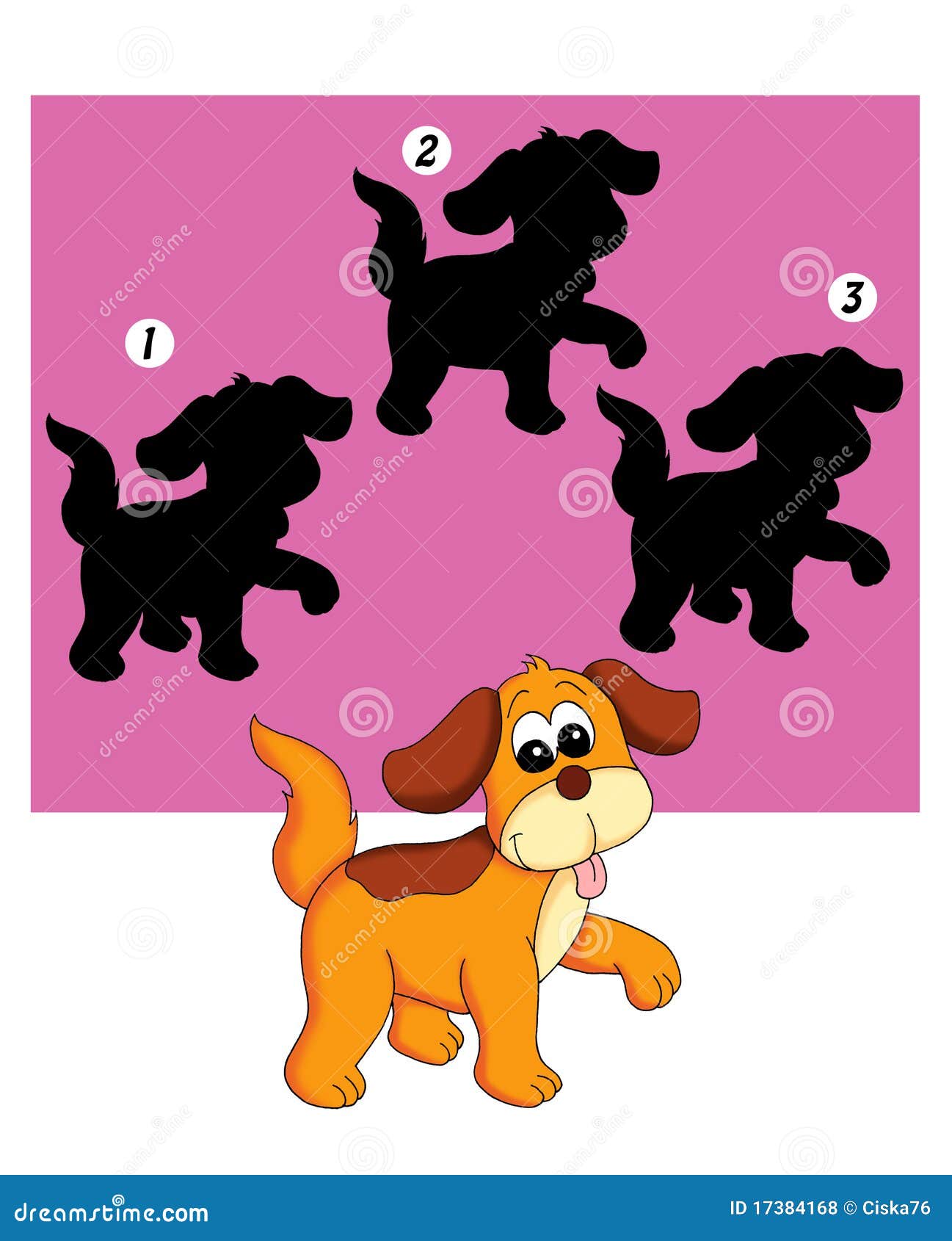 тень игры 74 собак иллюстрация штока. иллюстрации насчитывающей дети -  17384168