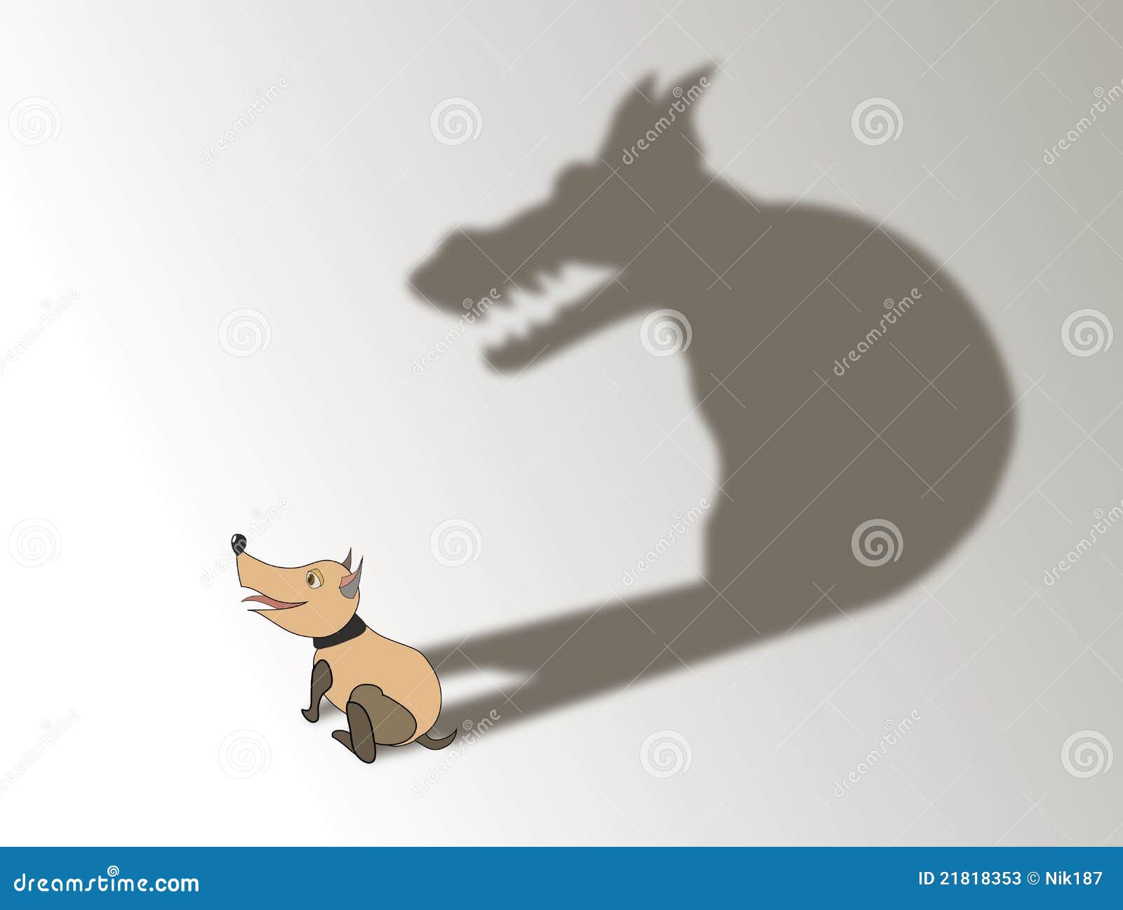 тень собаки s иллюстрация вектора. иллюстрации насчитывающей собачий -  21818353