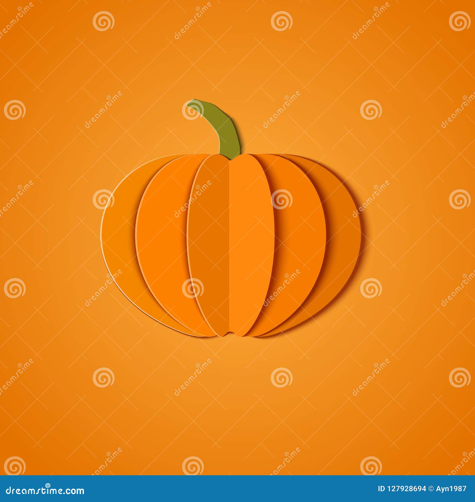 Тыква из бумаги