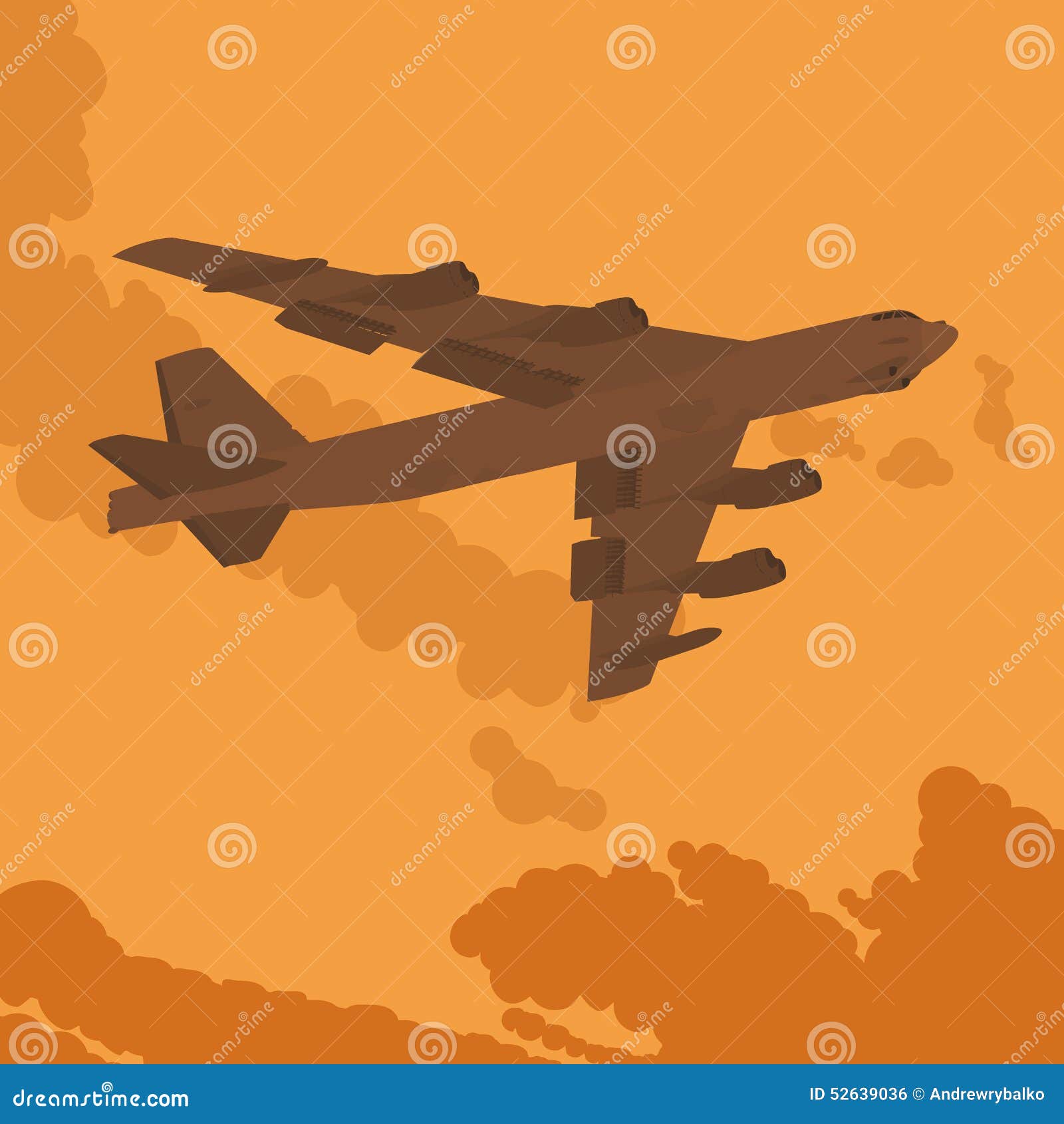 Самолет Сбрасывает Бомбы Рисунок