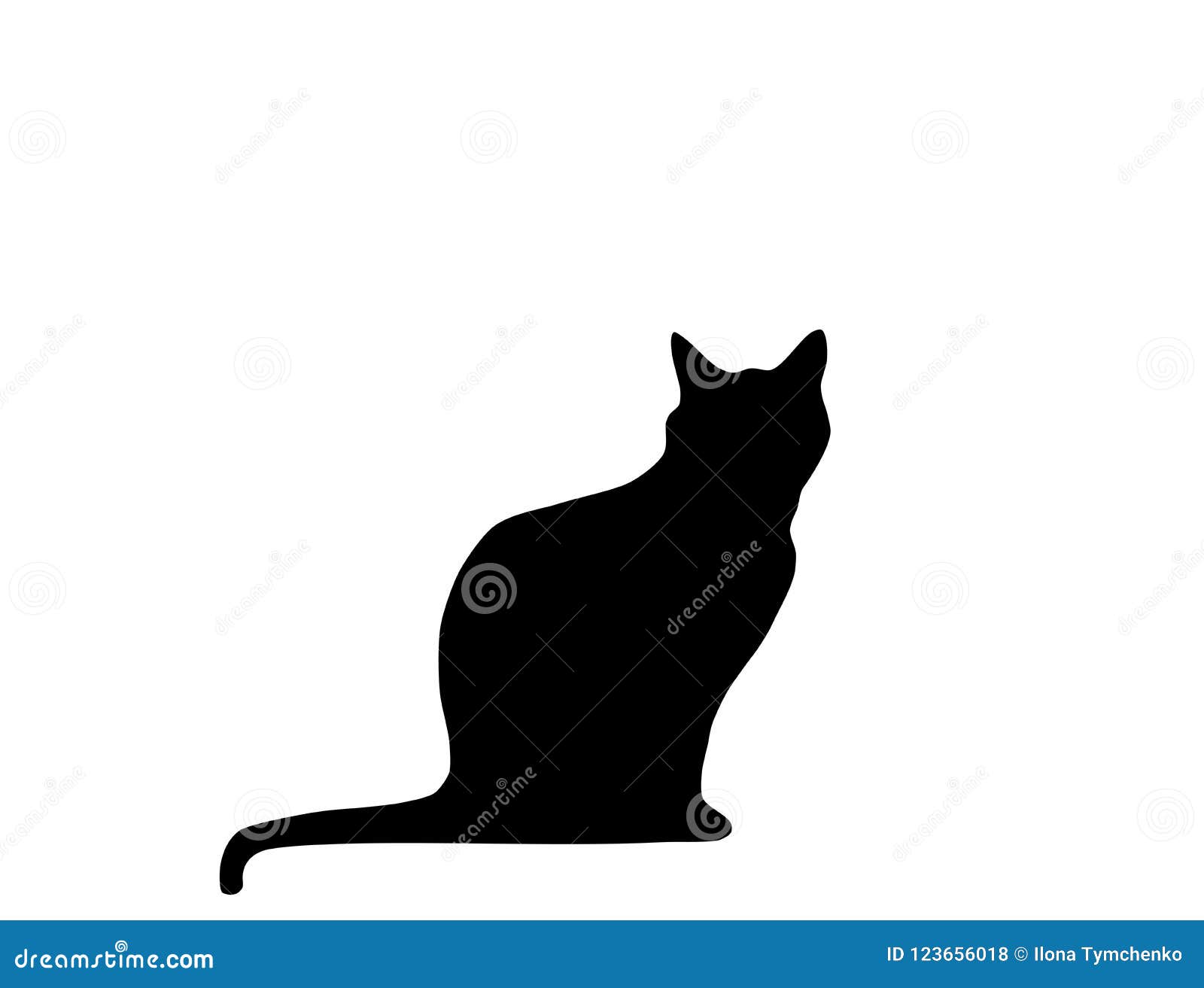 Кошка силуэт