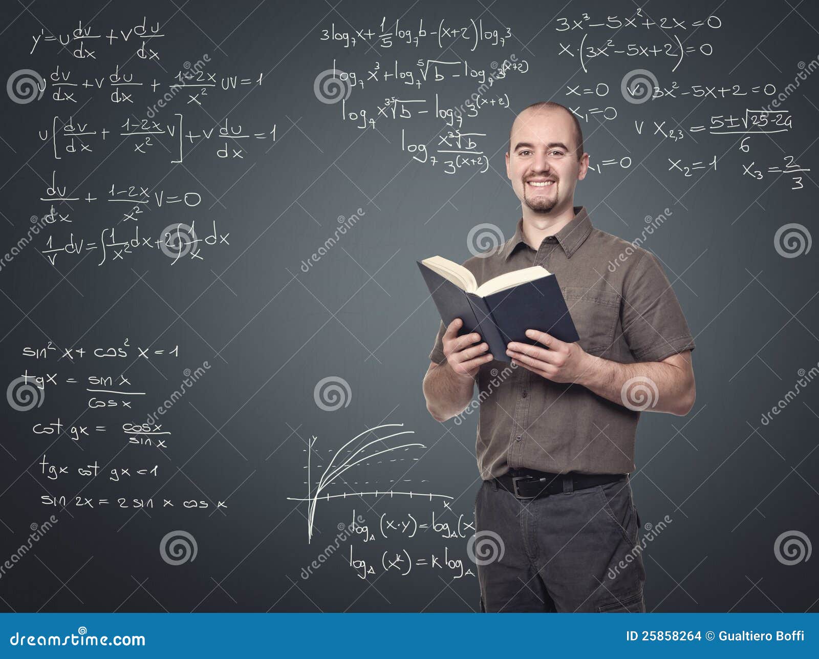 Учитель математики стоковое фото. изображение насчитывающей кавказско -  25858264