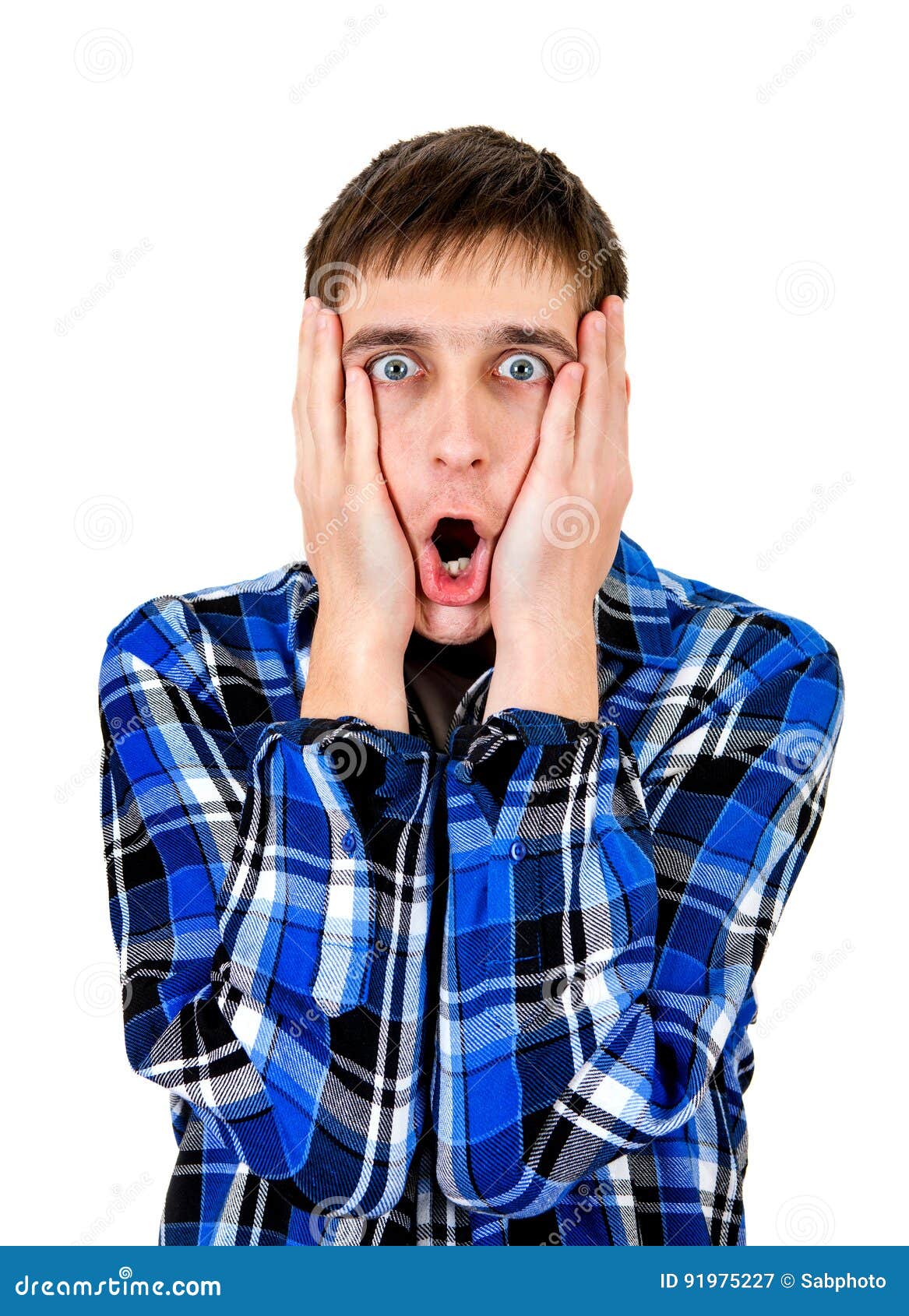 Удивленный человек для презентации