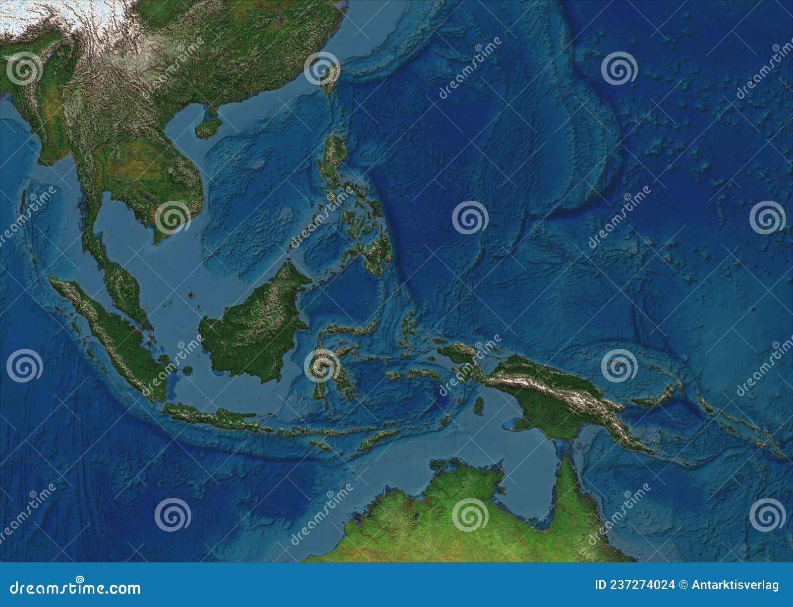 физическая карта юго-восточной азии Редакционное Стоковое Изображение -иллюстрации насчитывающей положение, высота: 237274024