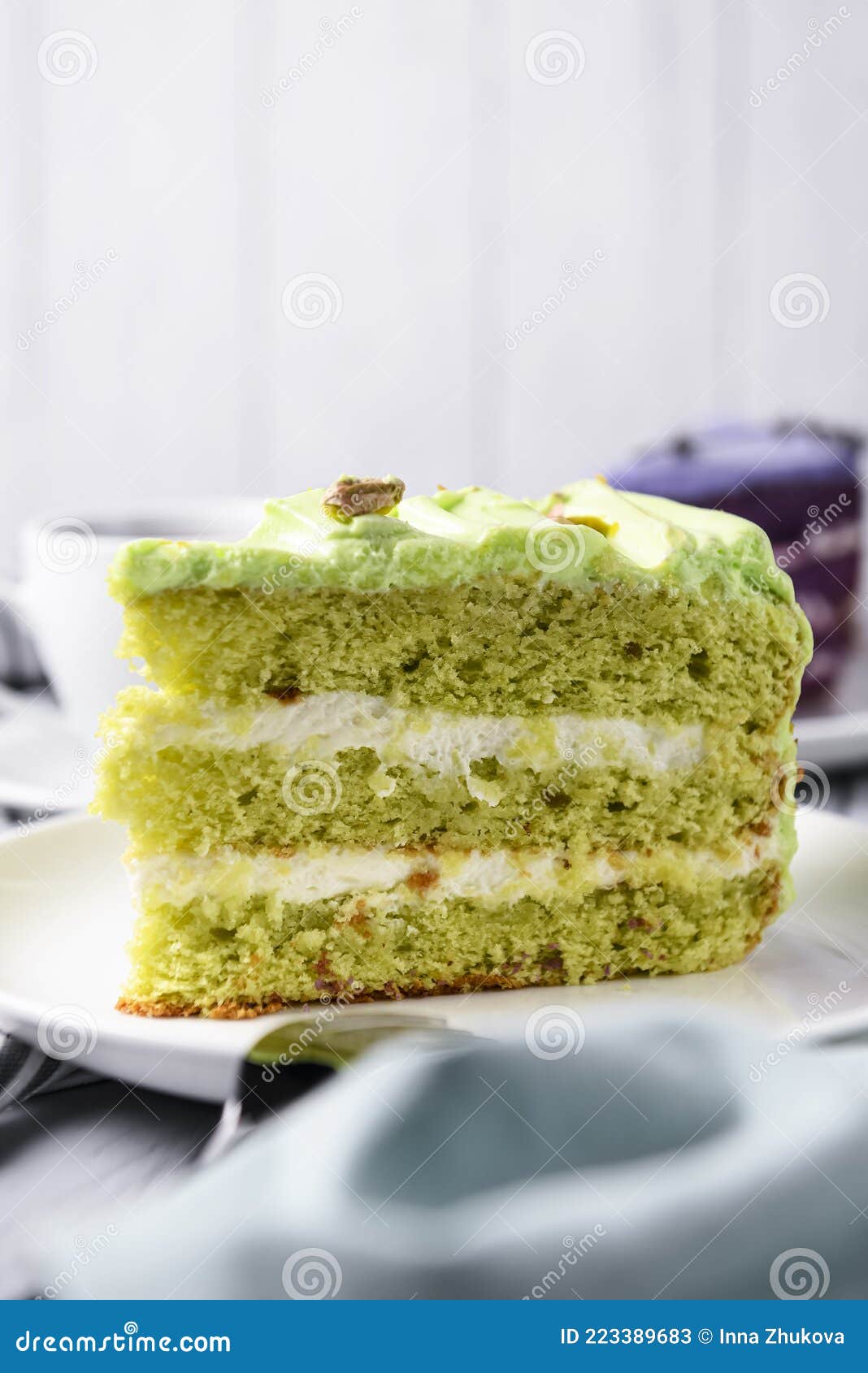 Фисташковый мусс для торта