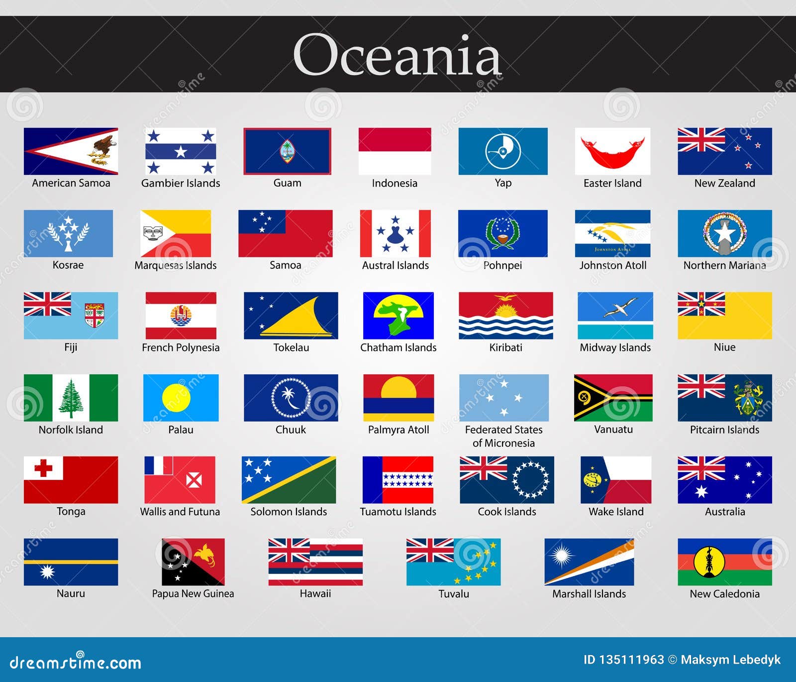 Флаги Океании Фото С Названием