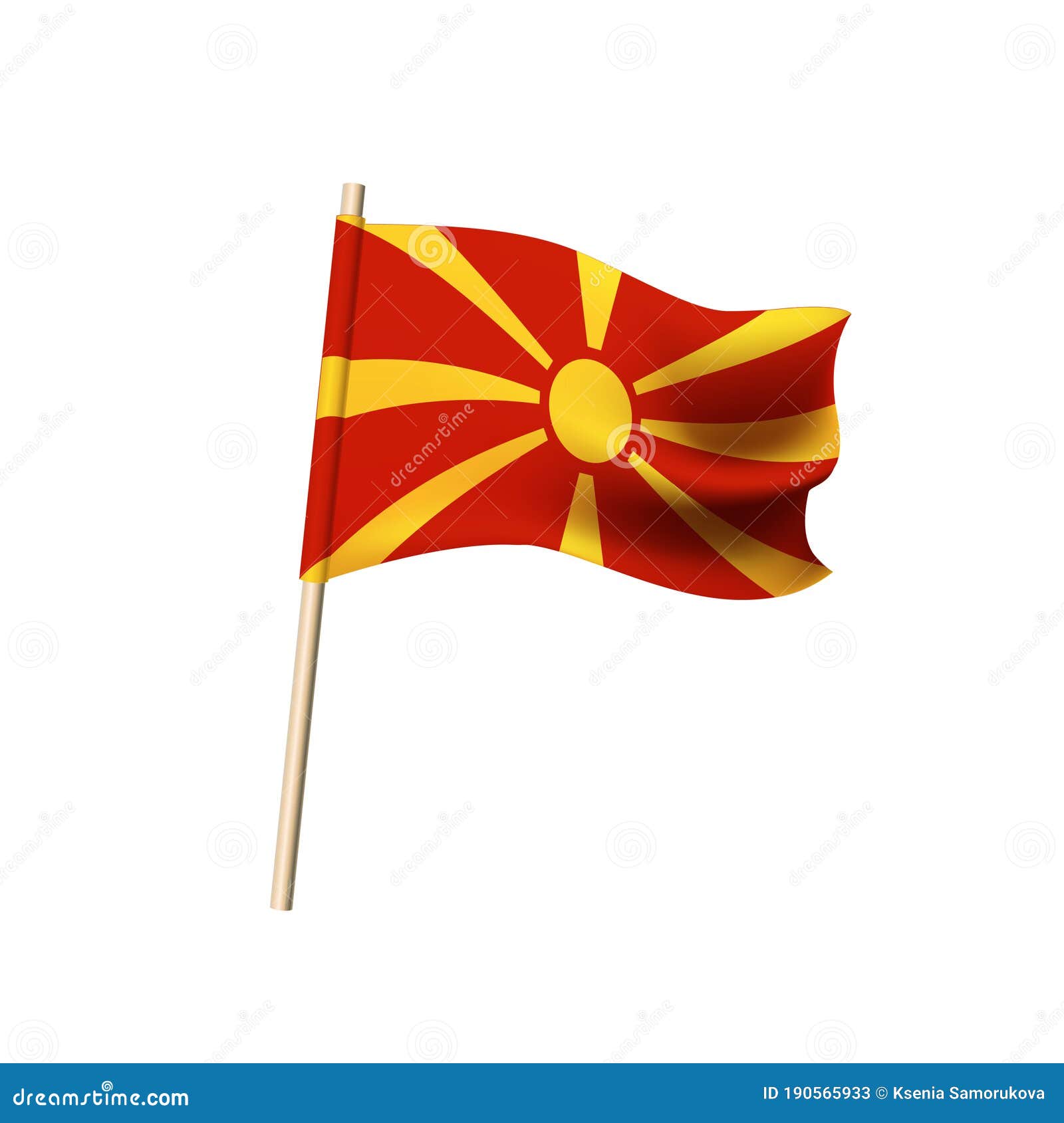 Желтое солнце на красном фоне