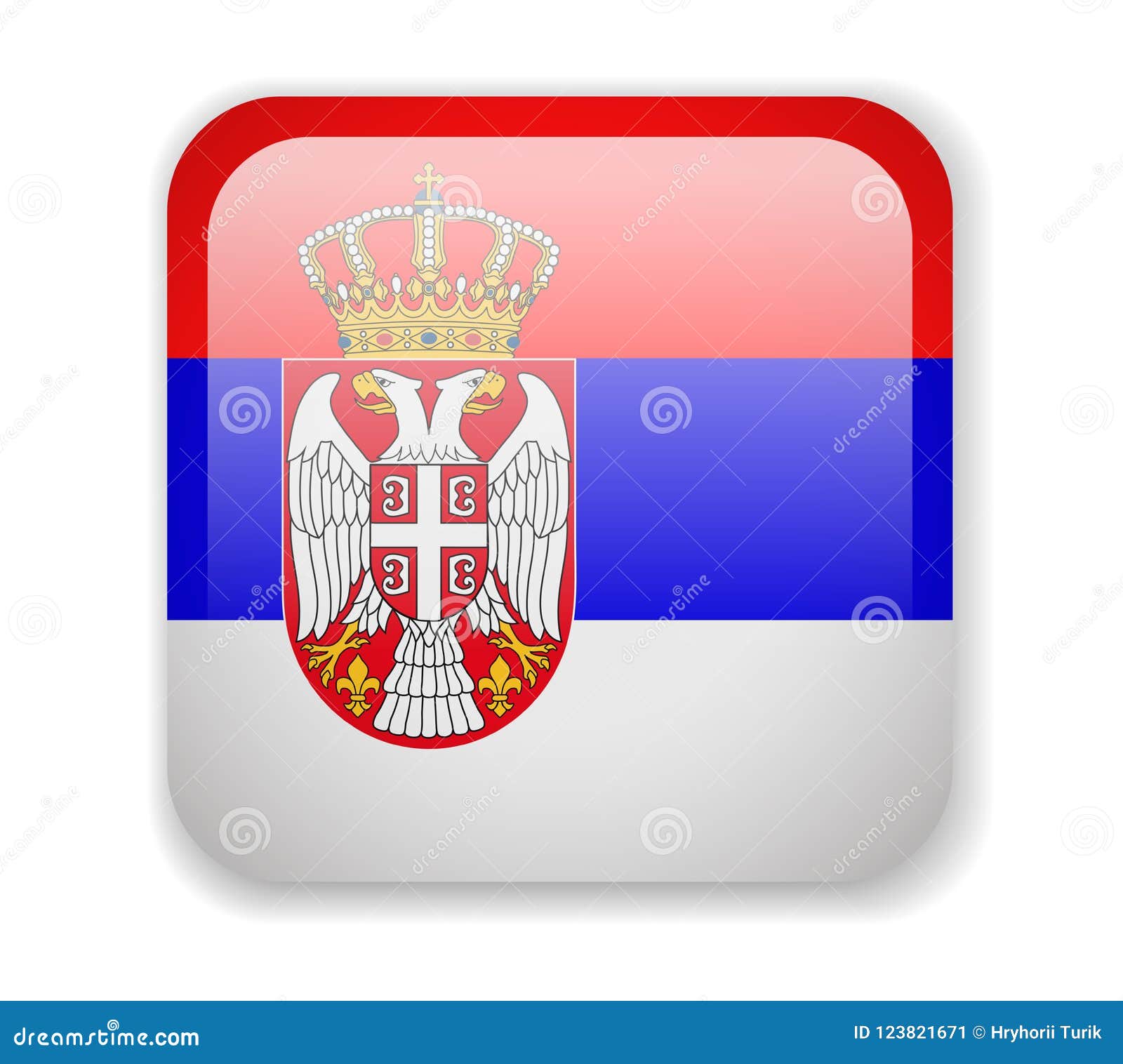 Флаг Сербии Раскраски