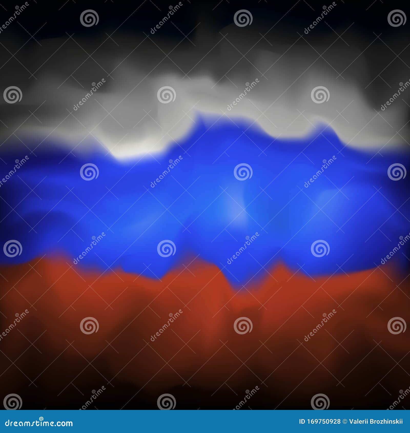 Фон российский флаг размытый