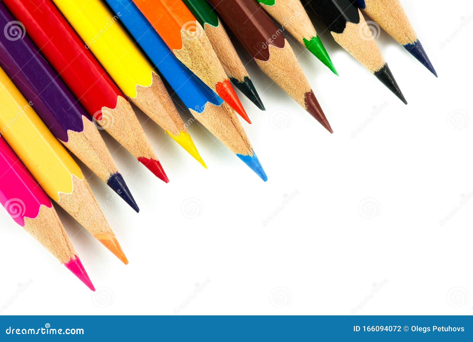 Фон цветных карандашей Цветные карандаши на белом фоне Изолировано Стоковое  Фото - изображение насчитывающей конструкция, пастельно: 166094072