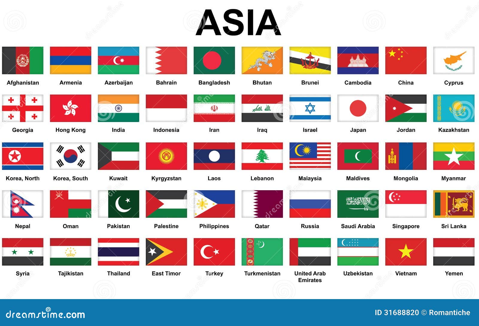 Азиатский Флаг Фото
