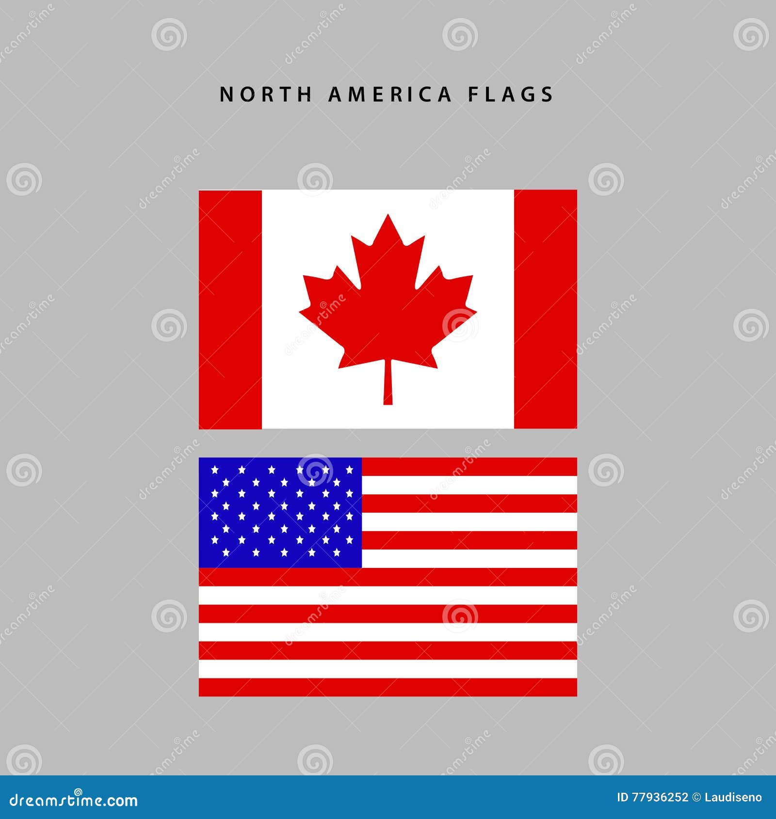 Флаг Северной Америки Фото