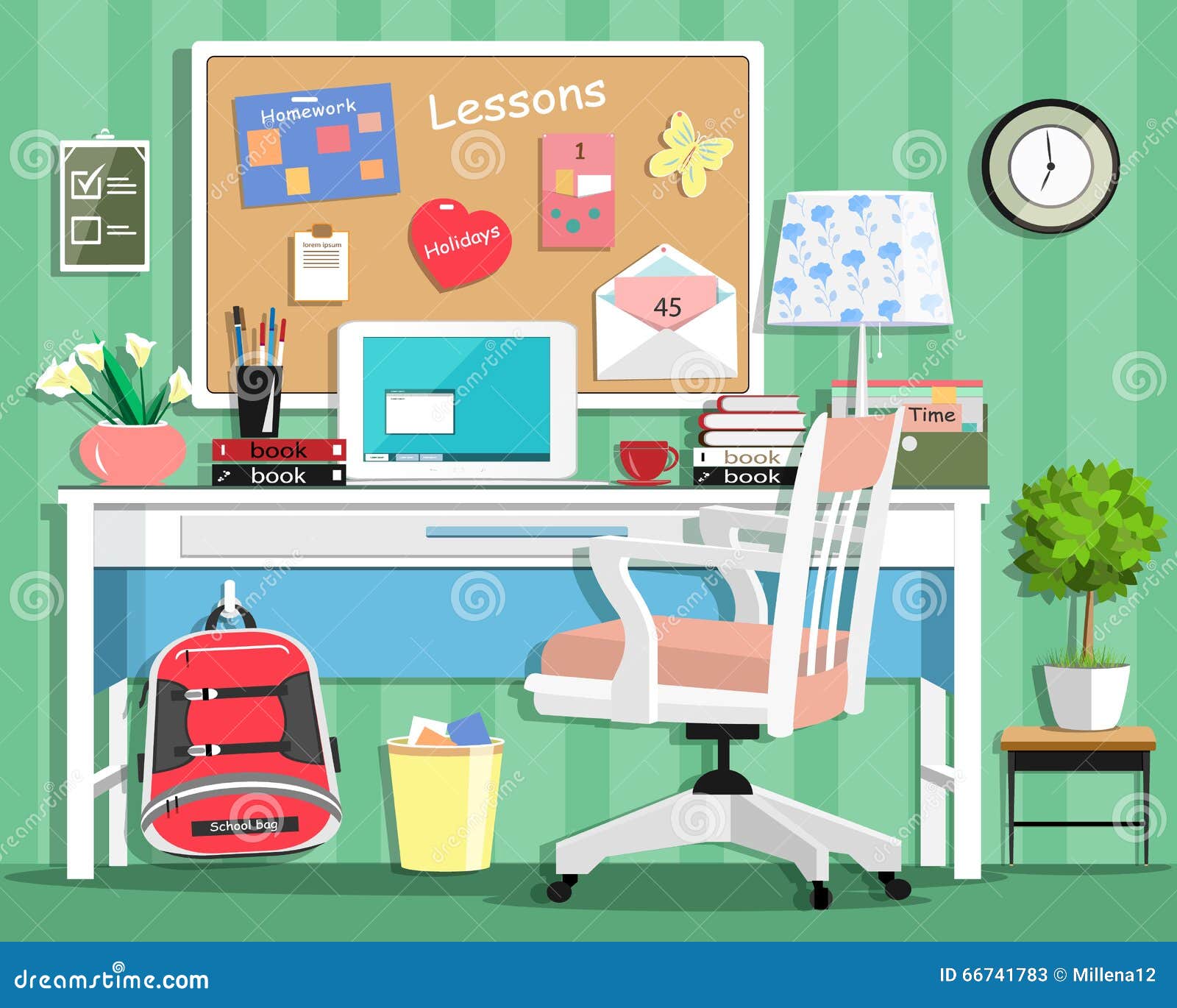 That is a desk. There is there are worksheets. Two books are on the chair and three pens are under the chair домашнее задание. Парта иллюстрация. My desk тема на английском.