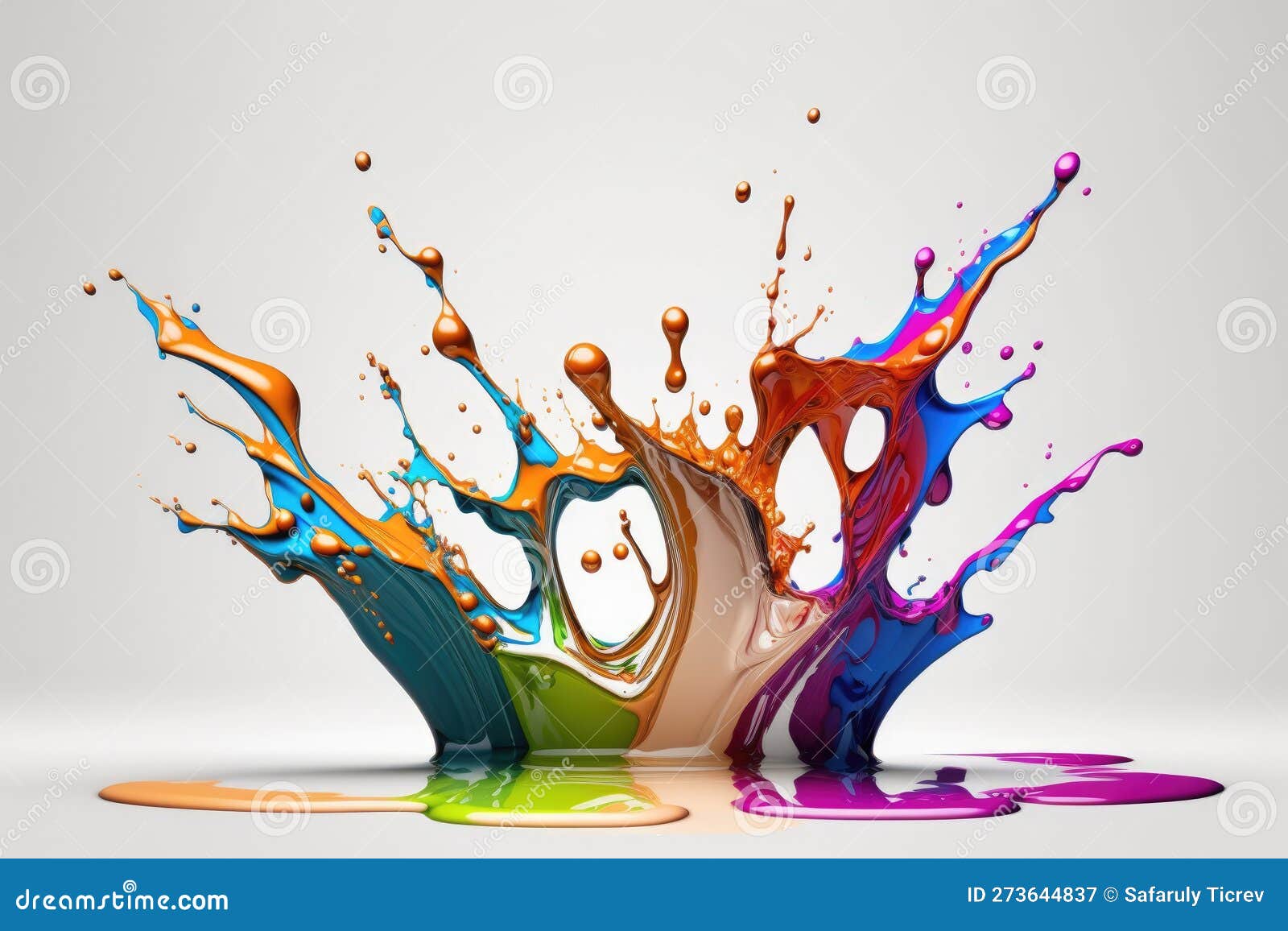цветные краски, выделенные на белом фоне Иллюстрация штока - иллюстрации  насчитывающей текстура, разбрызгивание: 273644837