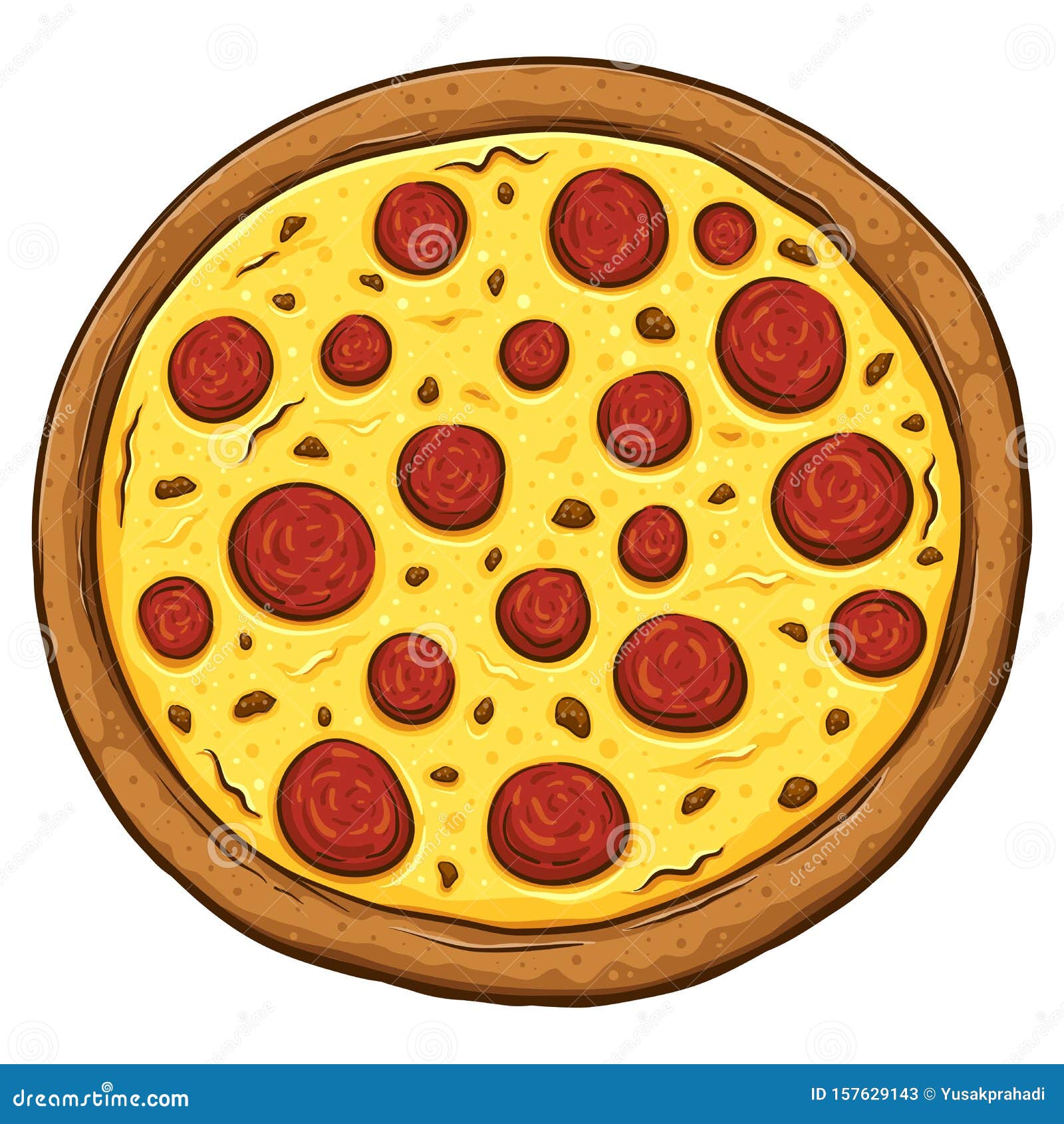 рисуем пиццу пепперони (120) фото
