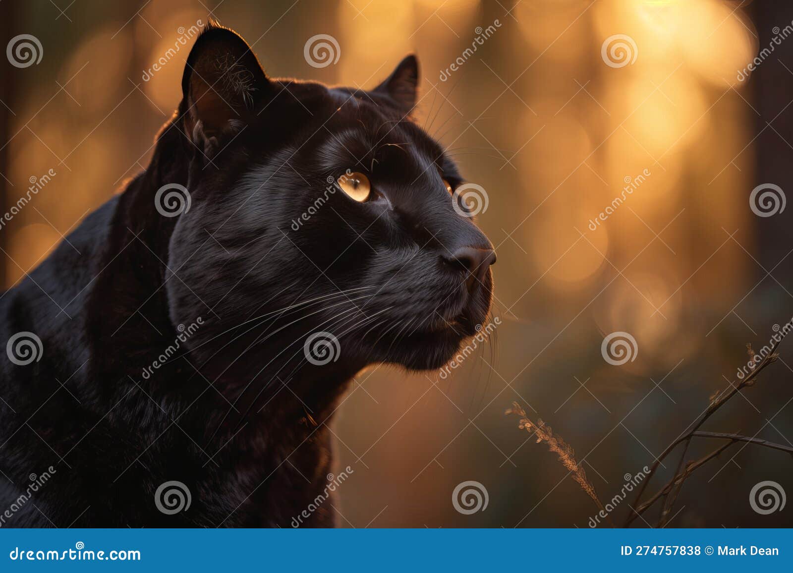 черная кошка-пантер, идущая по деревьям, Иллюстрация штока - иллюстрации  насчитывающей грациозно, мило: 274757838