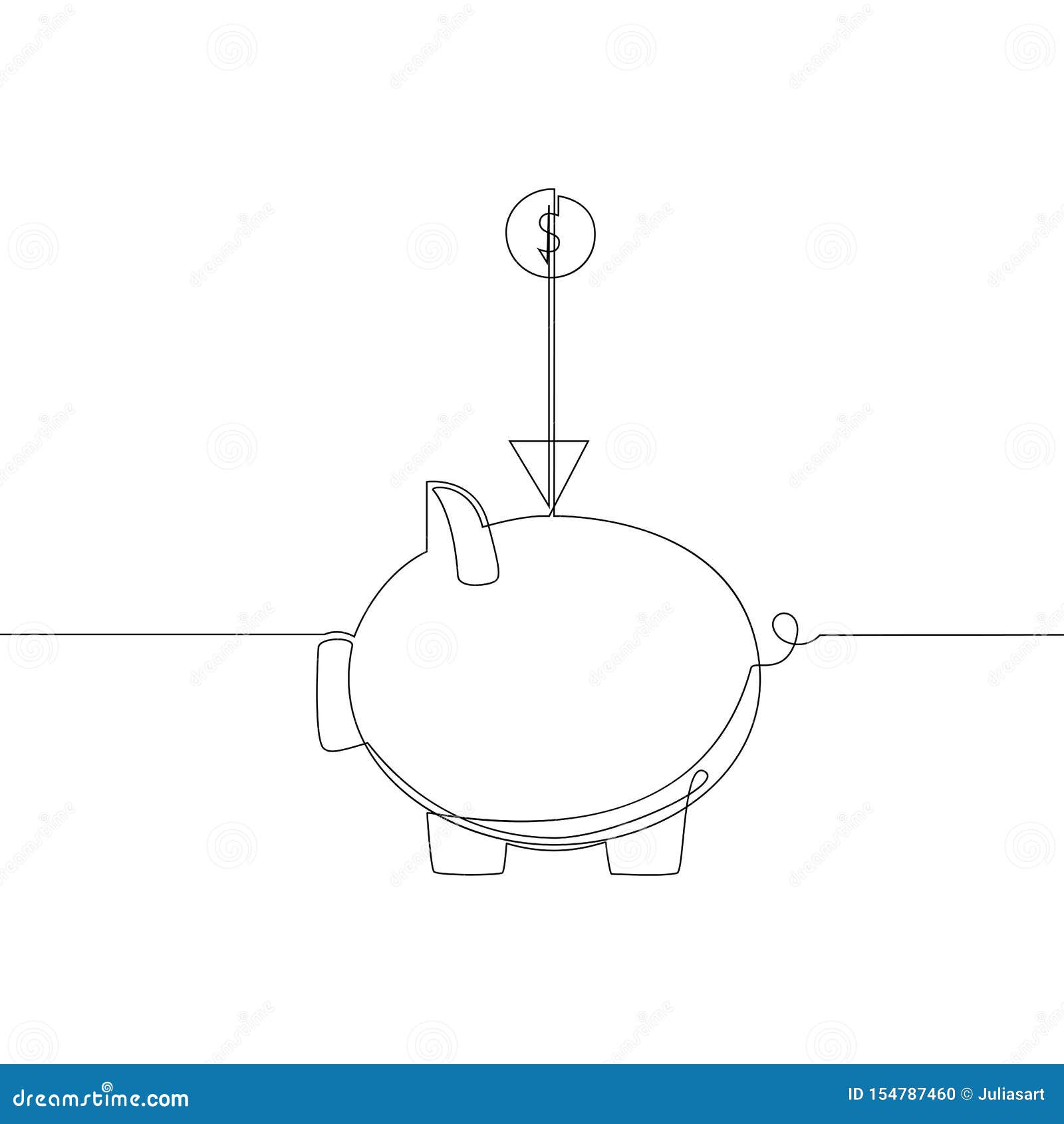 Черный непрерывный контур иконки золотой свиньи на белом фоне Минимализм,  векторная иллюстрация Тренировать однострочное рисовани Иллюстрация вектора  - иллюстрации насчитывающей буферов, знамена: 154787460