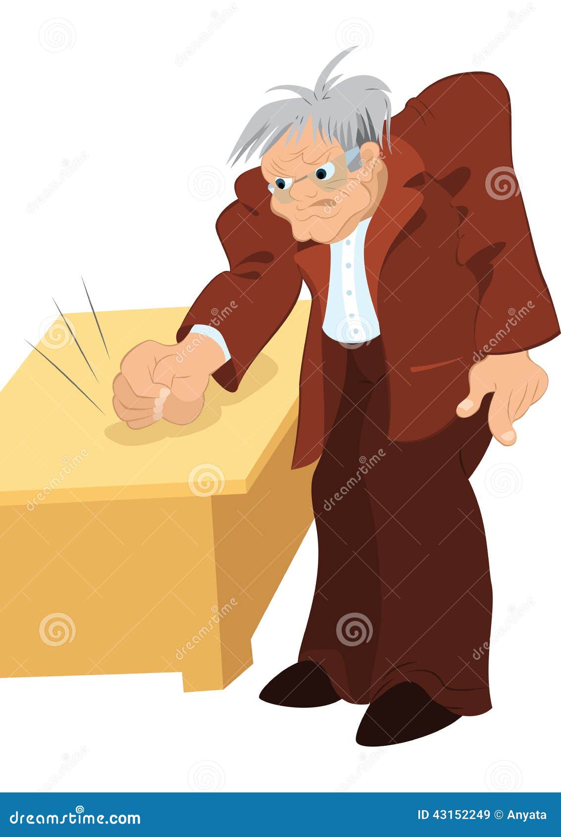 мужик бьет по столу