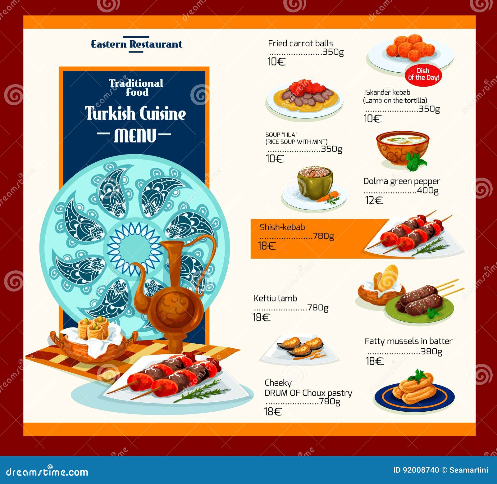 Турецкий ресторан меню