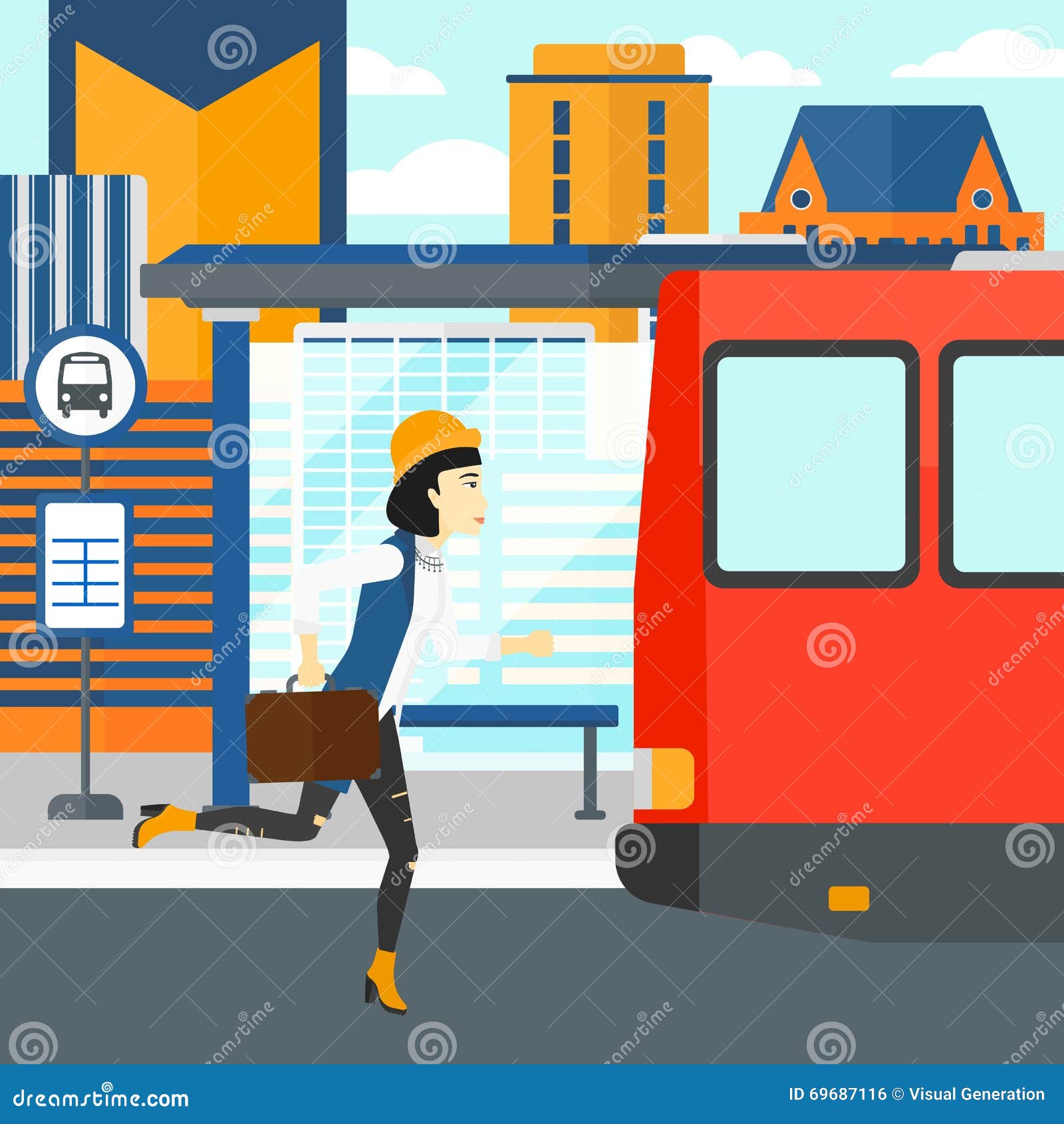 Miss flat. Женщина на автобусной остановке арт. Женщина бежит за автобусом. Люди на остановке вектор. Miss a Bus картинка для детей.