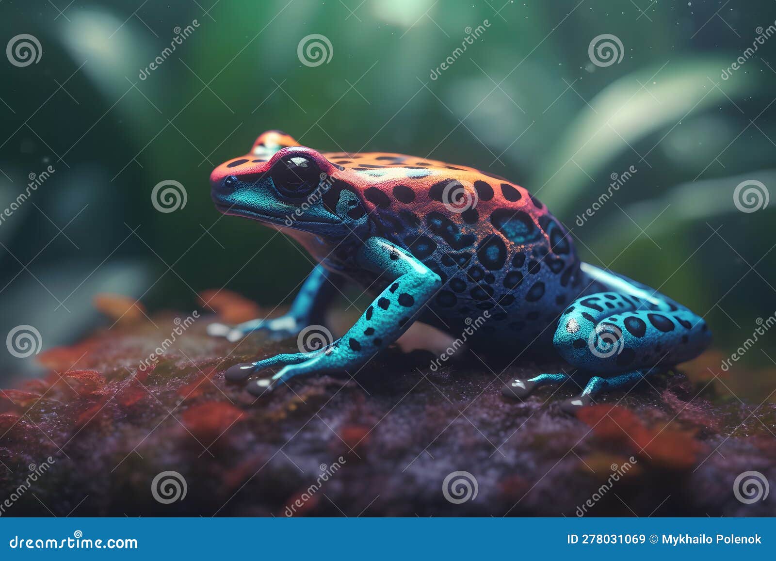 экзотические ядовитые животные лягушки из тропических амазонских  тропических лесов. создан нейронный интерфейс Стоковое Изображение -  изображение насчитывающей нервно, ангстрома: 278031069