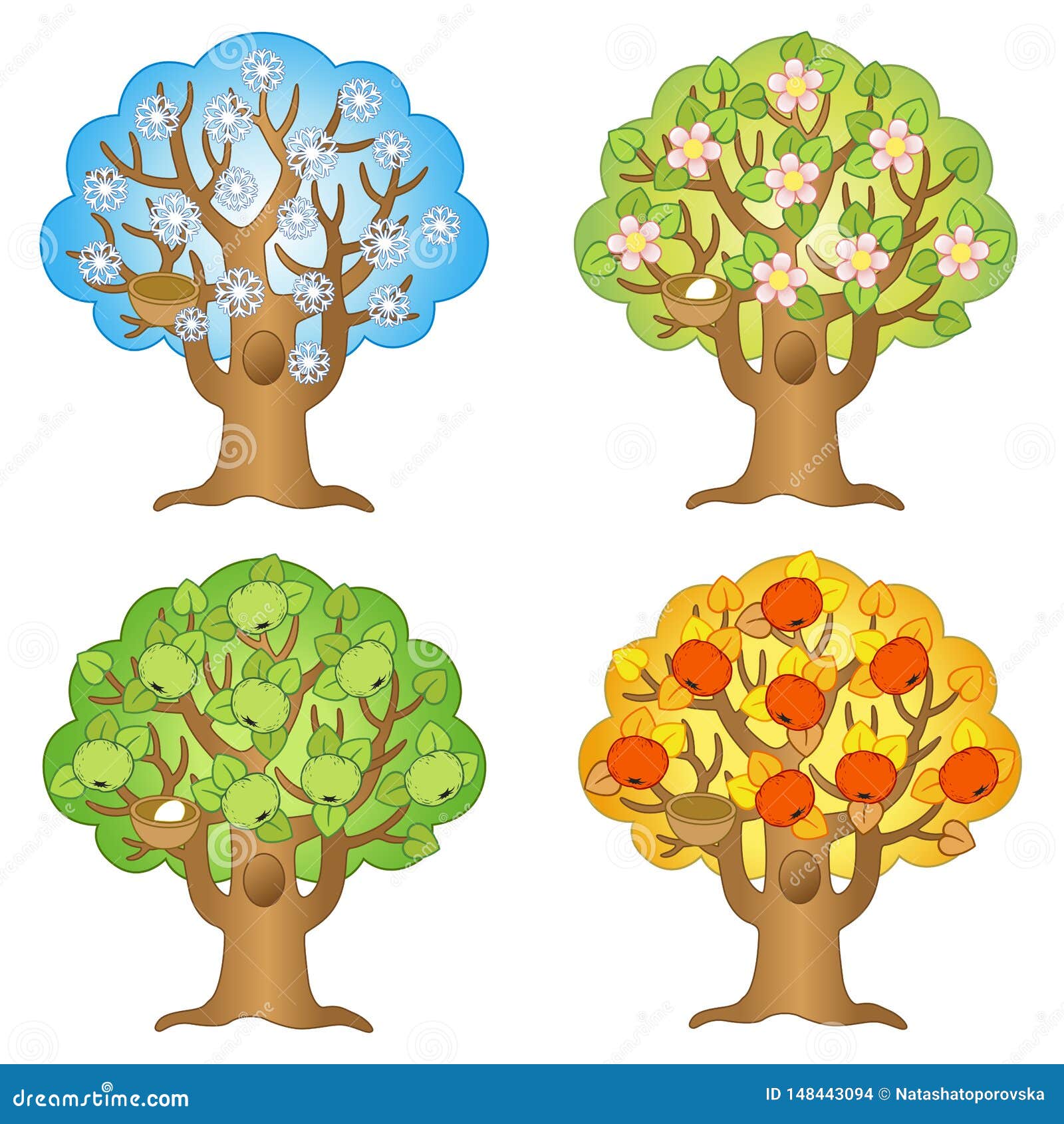 Яблоня в разные времена года. Сезонное дерево. Сезонное дерево для детей. Макет дерева по сезонам. Деревья по сезону для детей.