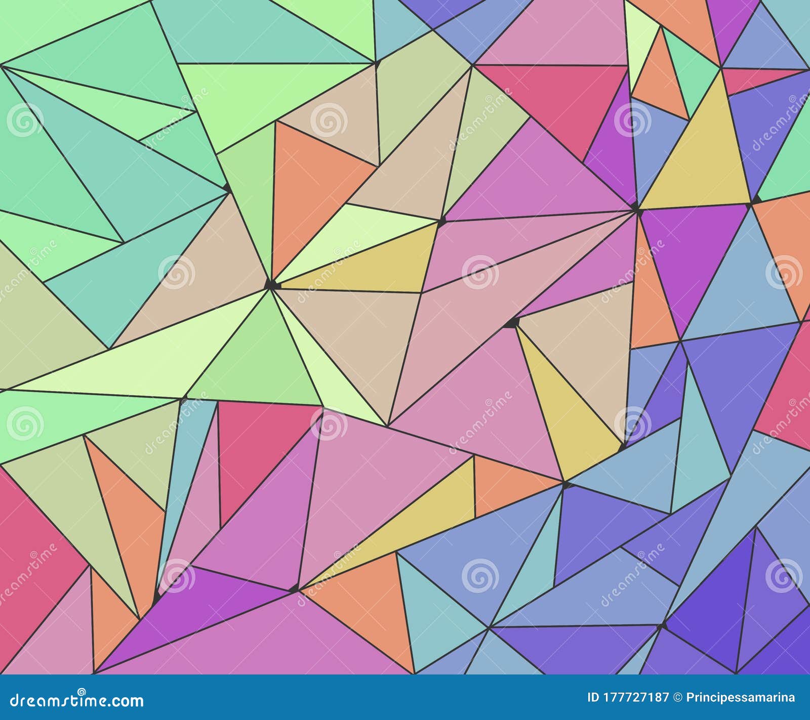 Яркая палитра прыгает треугольников разноцветных фон Иллюстрация штока -  иллюстрации насчитывающей конструкция, пурпурный: 177727187