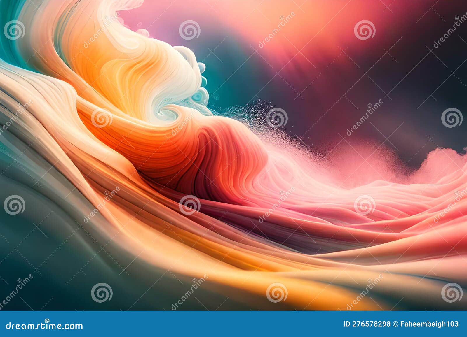 яркий 3d-жидкий абстрактный фон. удивительные абстрактные волны обоев.  красивый красочный абстракт. желтый оранжевый и фиолетовый Иллюстрация  штока - иллюстрации насчитывающей облака, графики: 276578298