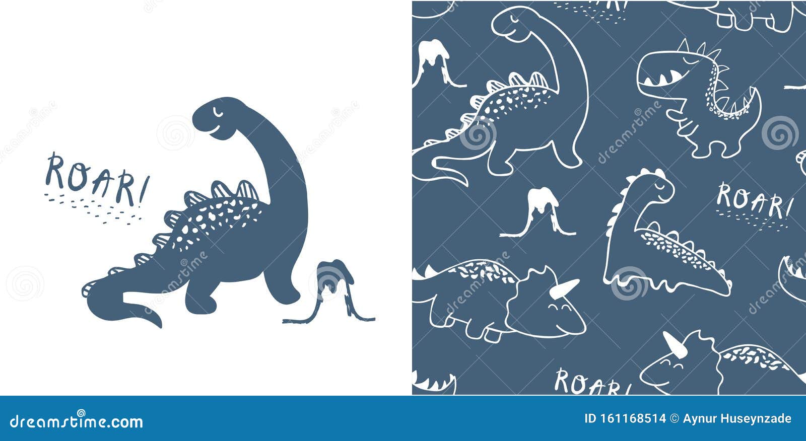 一组可爱的恐龙图案和与恐龙的无缝图案矢量图向量例证 插画包括有纹理 分级显示 动画片 打印 一组可爱的恐龙图案和与恐龙的无缝图案矢量图向量例证 插画包括有纹理 分级显示 动画片 打印