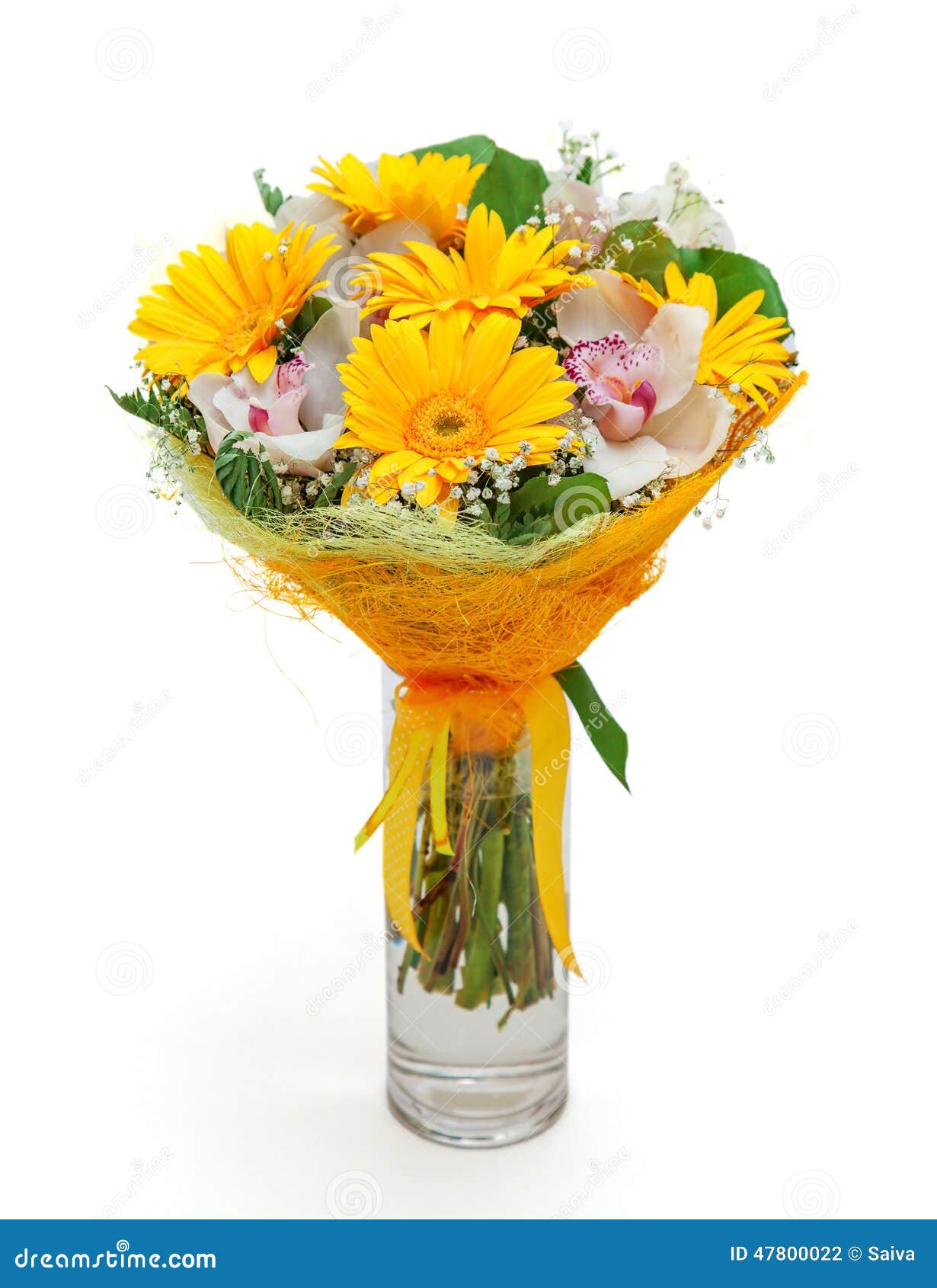 不同的花花束在花瓶的库存照片 图片包括有