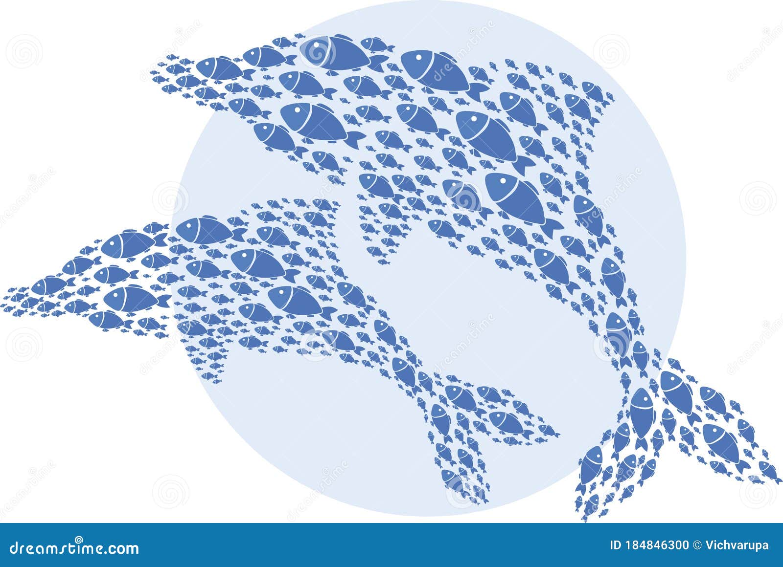 两只蓝海豚剪影由平鱼 徽标 矢量图组成向量例证 插画包括有设计 嬉戏 飞翅 要素 剪影