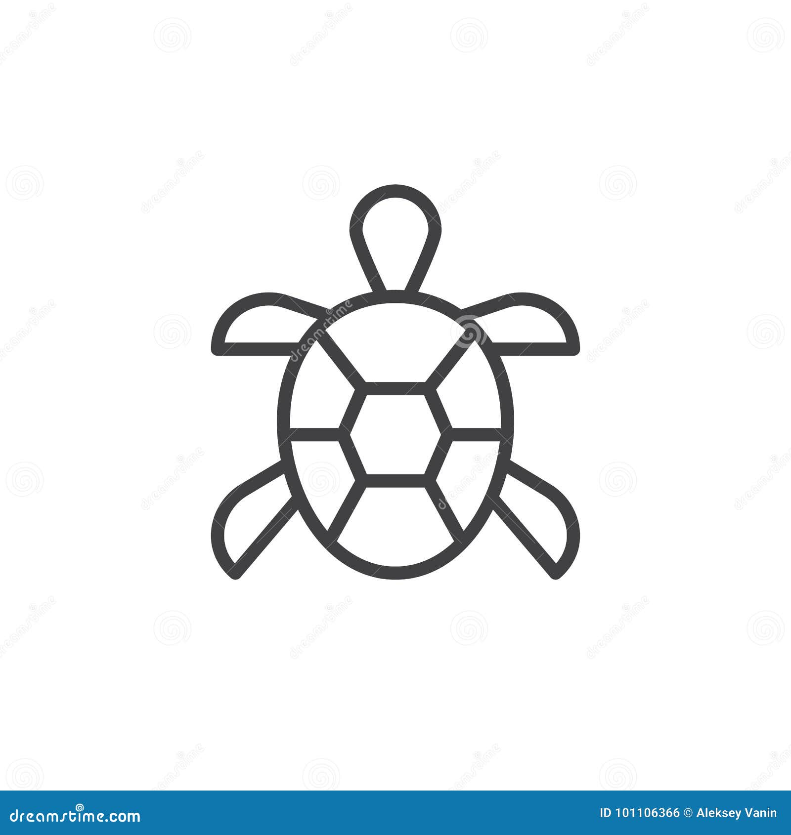 乌龟线条图标向量例证. 插画包括有水生, 冲程, 海洋, 图标, 向量, 设计, 简单, 乌龟, 唯一- 101106366