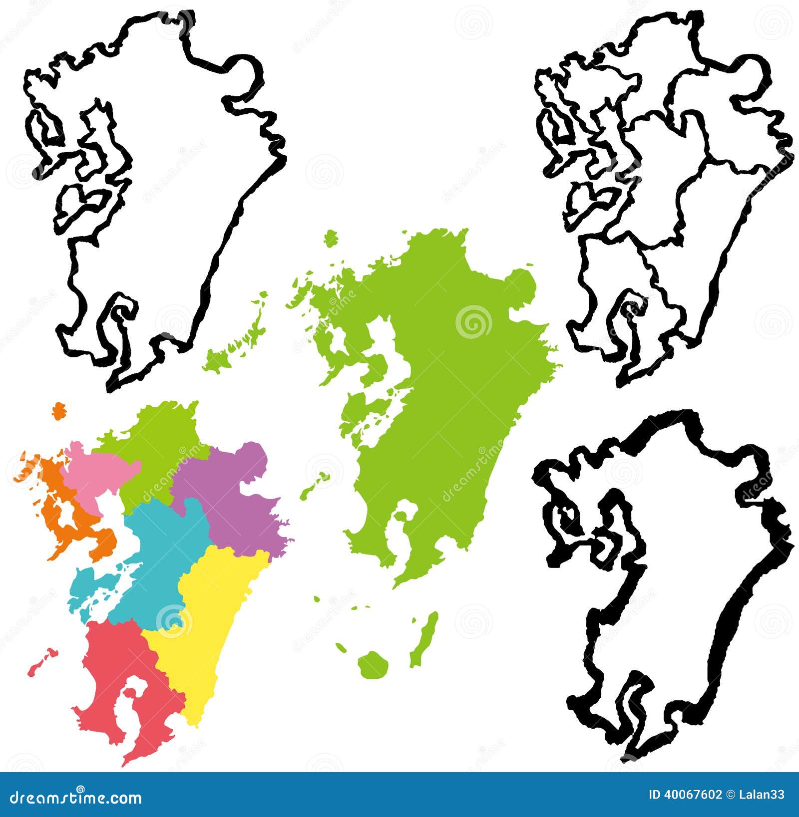 九州地图 向量例证 插画包括有九州地图 九州地图 向量例证 插画包括有九州地图