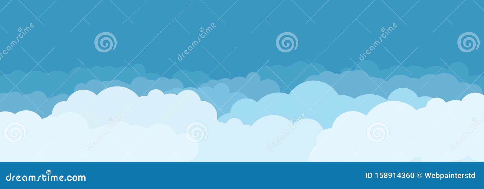 云 天空背景平动画风格仅抽象概念蓝天白云库存例证 插画包括有
