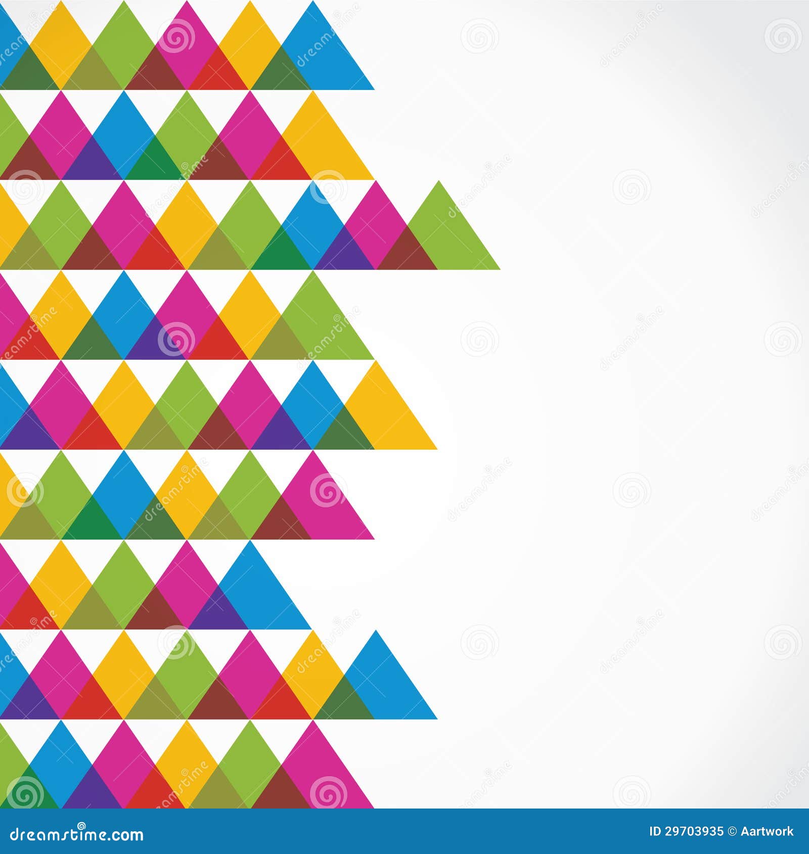 五颜六色的三角背景向量例证 插画包括有