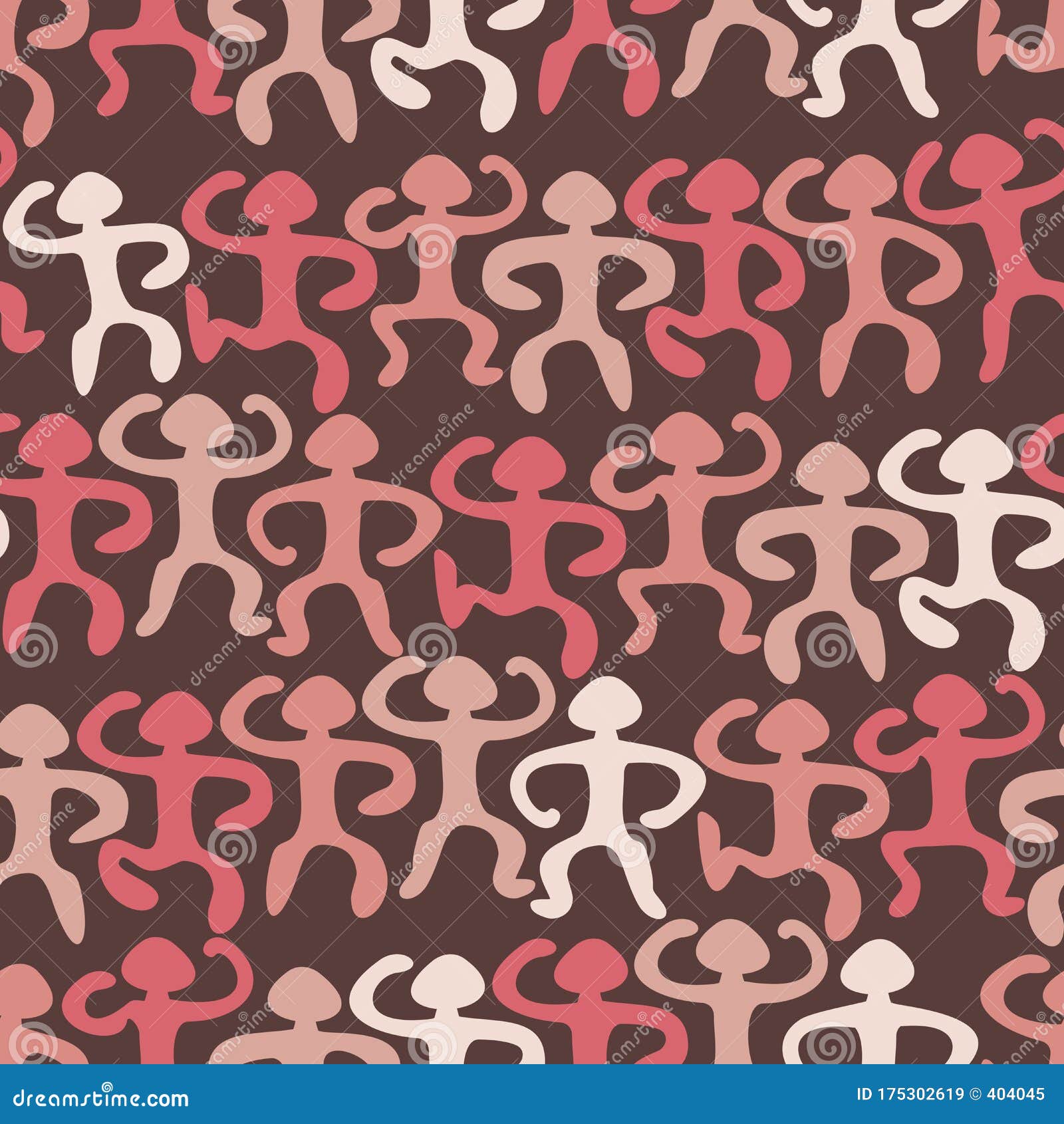 人体轮廓的无缝模式纺织品 壁纸 设计的抽象背景网站模板迷彩向量例证 插画包括有browne 方式