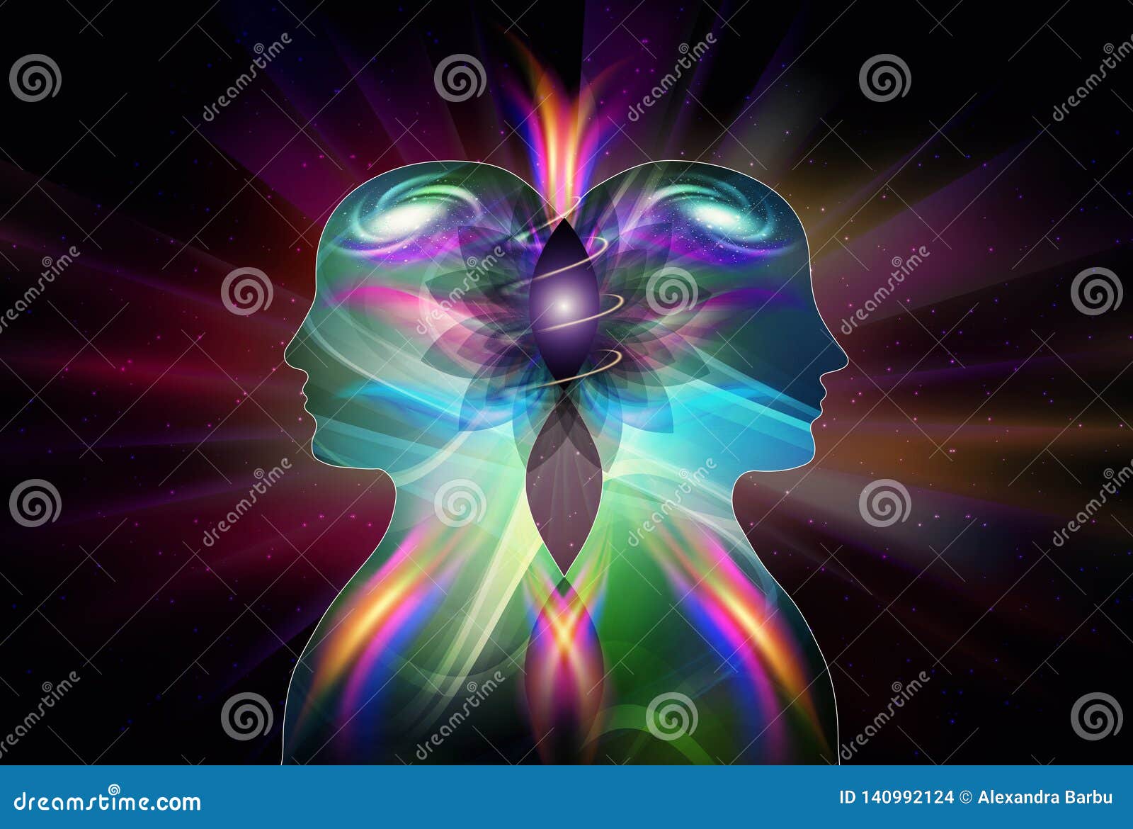 人的男性 女性身体 宇宙启发启示团结知觉 阴山杨 双火焰向量例证 插画包括有 人的男性 女性身体 宇宙启发启示团结知觉 阴山杨 双火焰向量例证 插画包括有