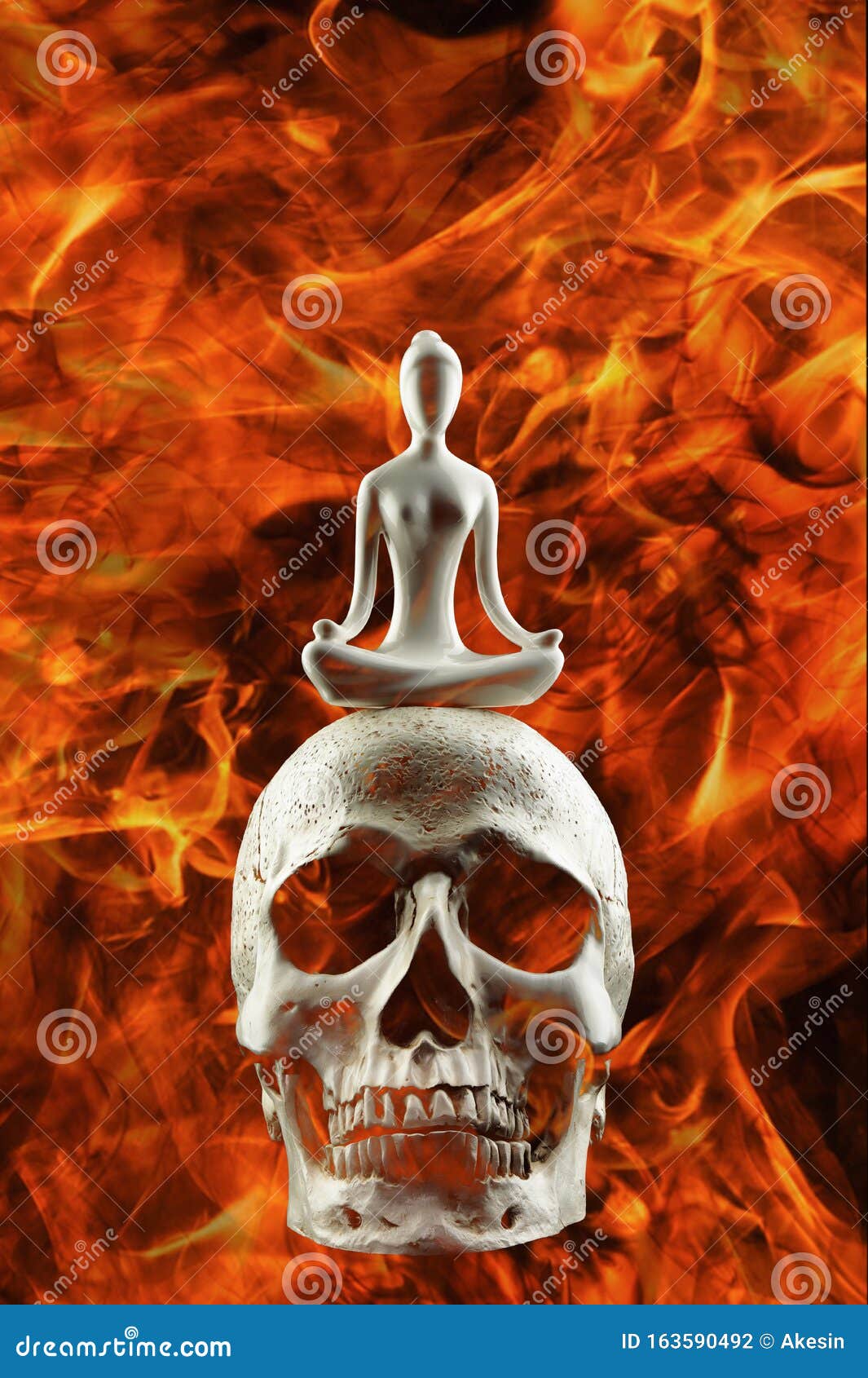 人类头骨在火中的冥想背景 以 抗怒冥想 为例库存照片 图片包括有 人类头骨在火中的冥想背景 以 抗怒冥想 为例库存照片 图片包括有