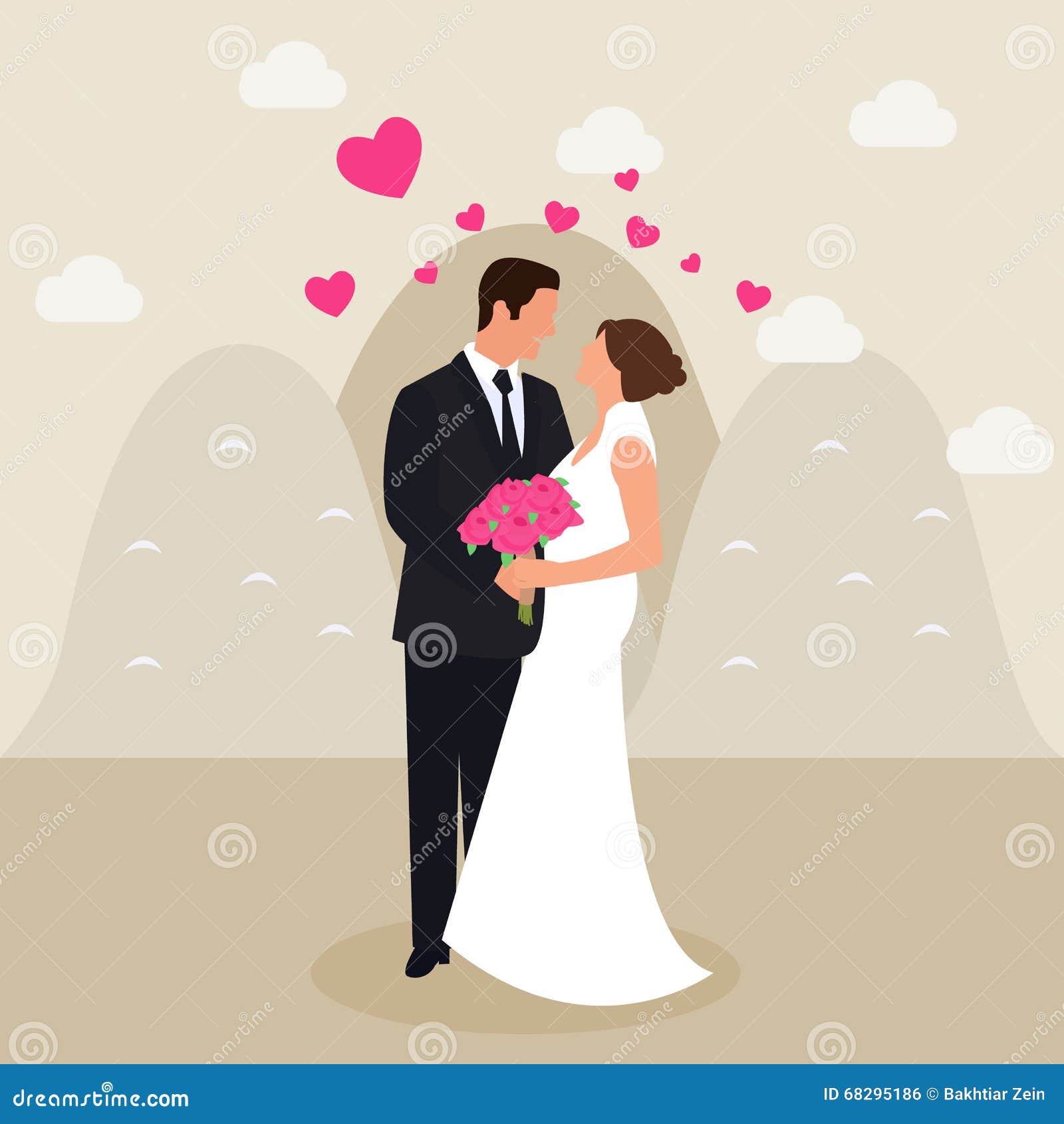 人结婚的妇女夫妇看见眼睛婚礼礼服爱心脏花用桶提手中平的传染媒介图画例证向量例证 插画包括有 人结婚的妇女夫妇看见眼睛婚礼礼服爱心脏花用桶提手中平的传染媒介图画例证向量例证 插画包括有