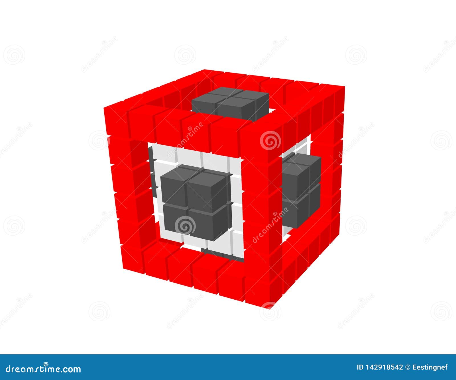 从立方体的抽象3d立方体背景查出的白色向量例证 插画包括有 从立方体的抽象3d立方体背景查出的白色向量例证 插画包括有